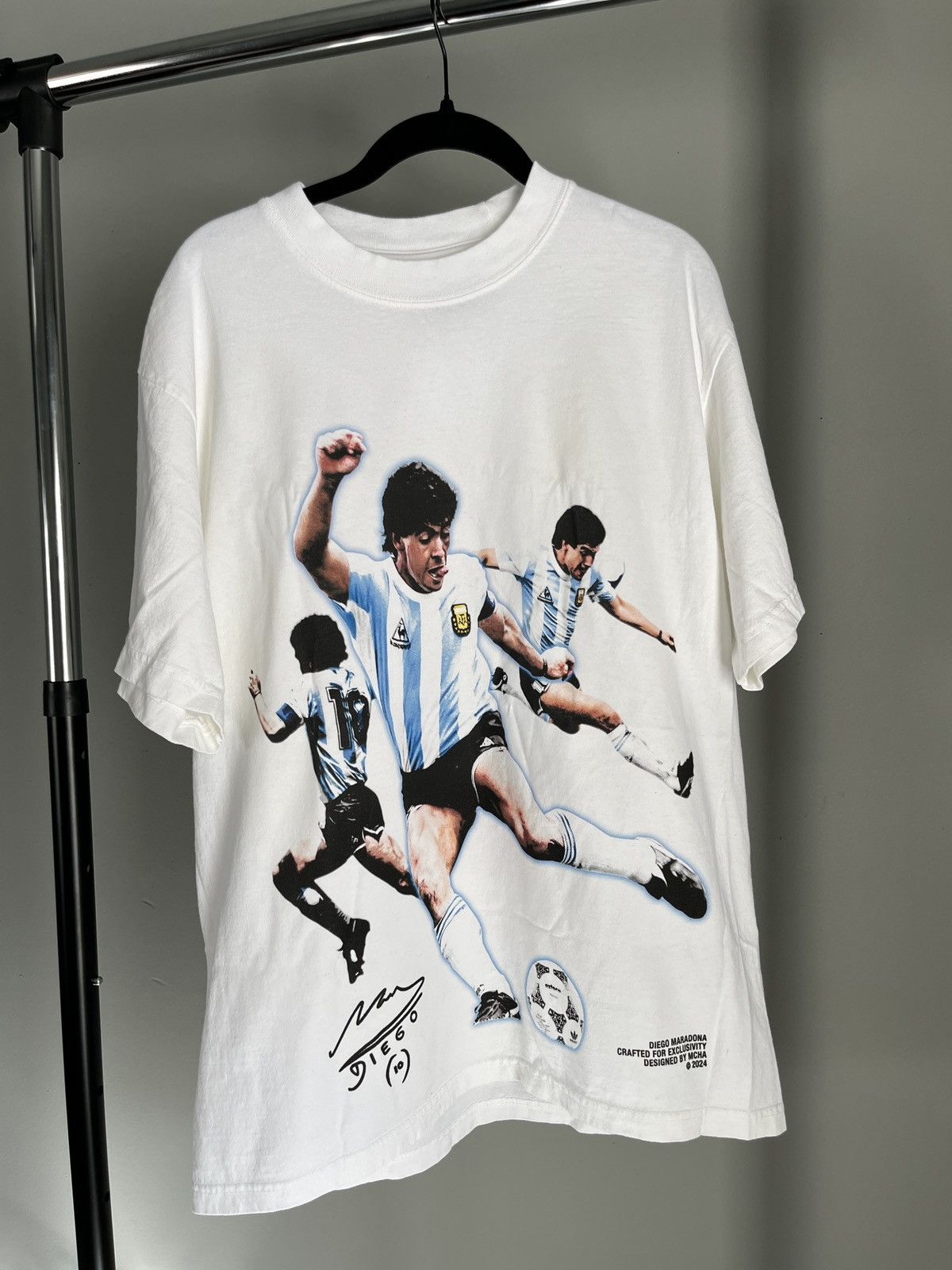 Vintage Diego Maradona Graphic Tee Shirt Size US L / EU 52-54 / 3 - 1 Thumbnail