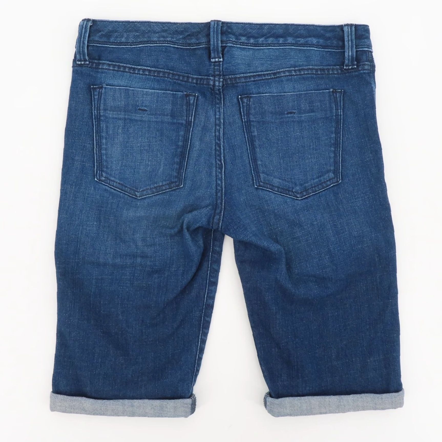 Banana Republic Banana Republic Bermuda Shorts Women 26 Roll Cuff Blue Jean Shorts Cotton Blend Pockets Size 26" / US 2 / IT 38 - 4 Thumbnail