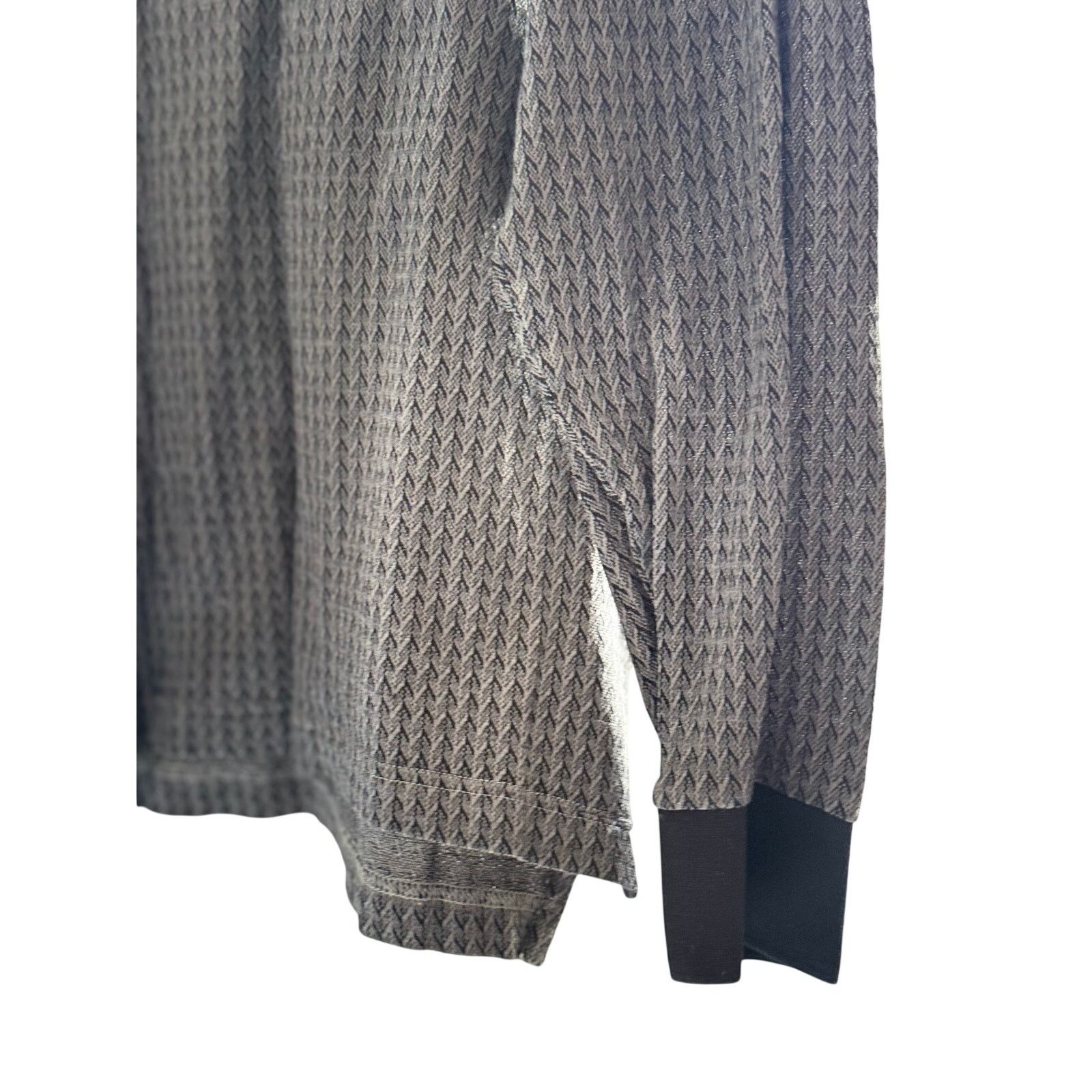 Eton Eton Textured Knit Longsleeve Cotton Polo - Black - Size L Size US L / EU 52-54 / 3 - 2 Thumbnail
