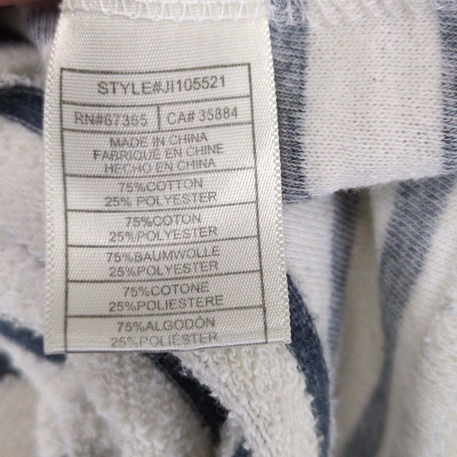 BB Dakota Jack by BB Dakota Oversized Cropped Striped Terrycloth Shirt Size L / US 10 / IT 46 - 5 Thumbnail