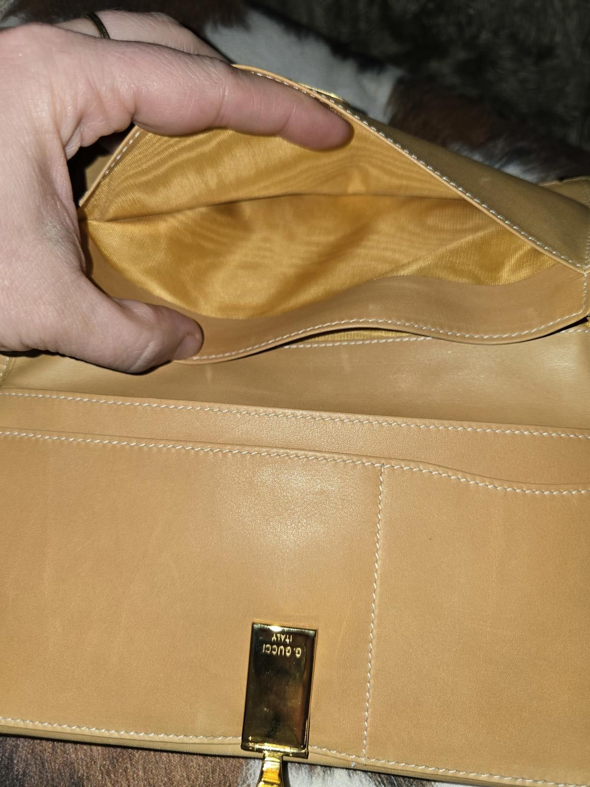 Gucci Rare Vintage Gucci Leather Trifold Wallet Envelope Design Size ONE SIZE - 11 Thumbnail