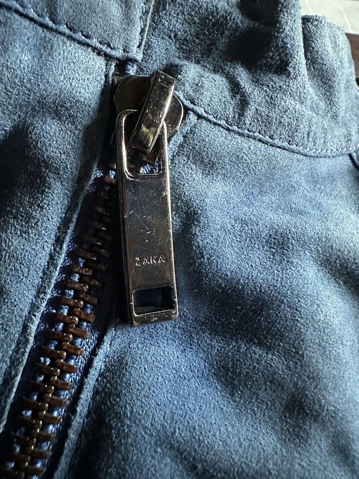 Zara Zara leather blue jacket Size US S / EU 44-46 / 1 - 9 Thumbnail