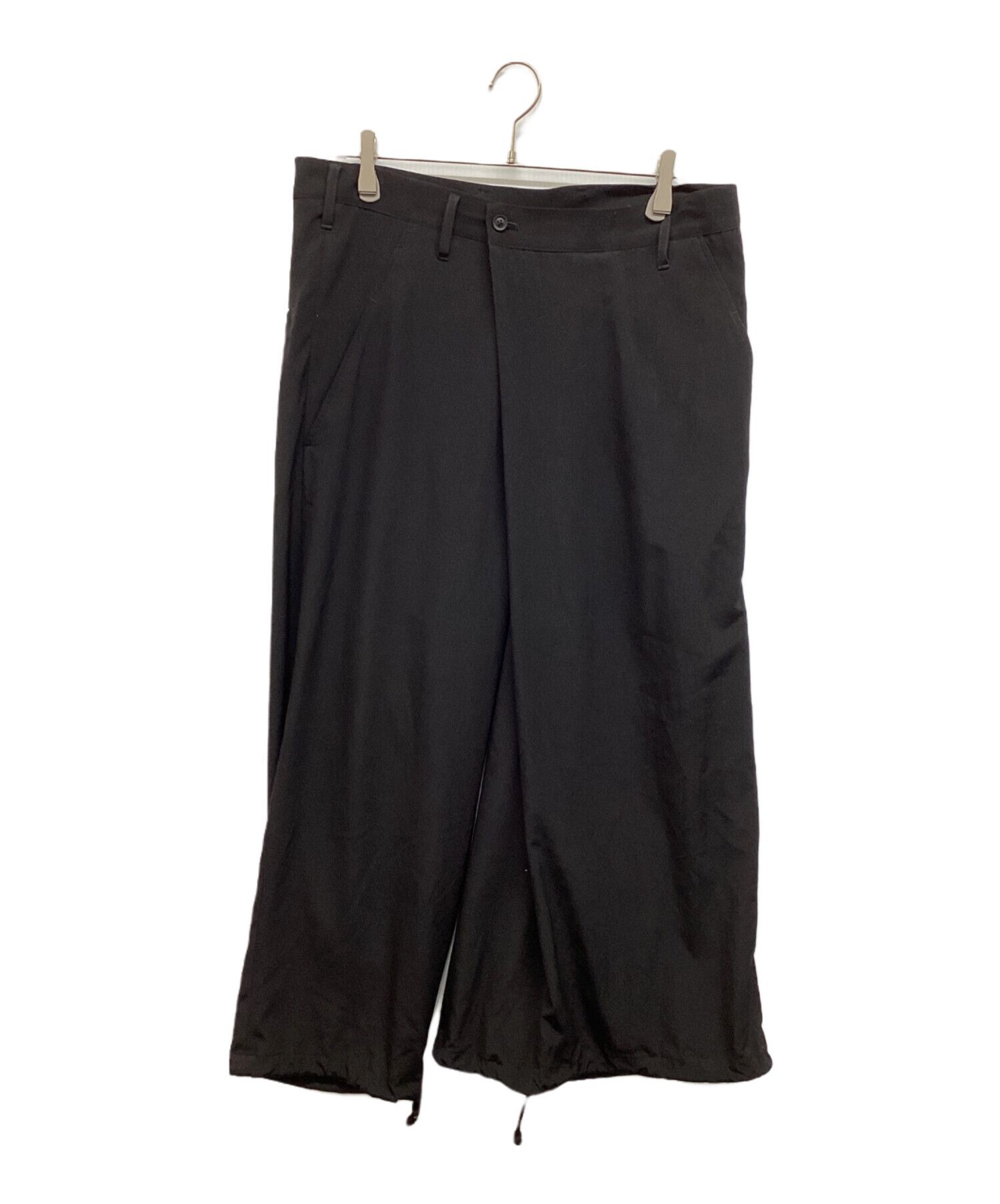 Yohji Yamamoto Yohji Yamamoto pour homme TA TUXEDO R-LEFT TUCKED PANTS Size US 34 / EU 50 - 1 Thumbnail