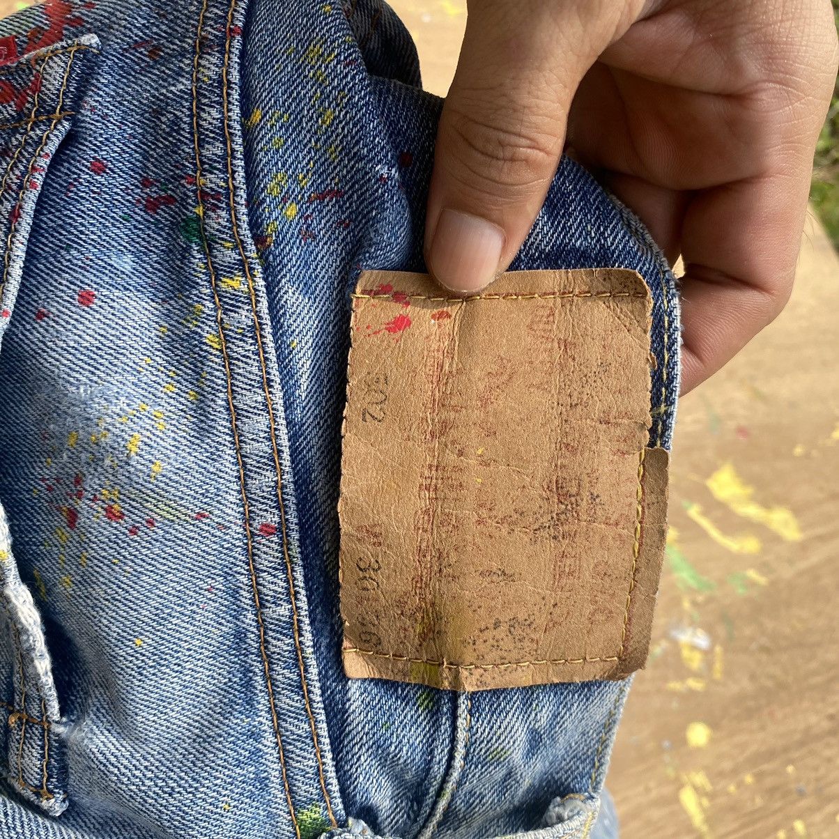 Levi's × Vintage Vintage Levis 502 Big E Selvedge Light Washed Denim Jeans Size US 29 - 8 Thumbnail