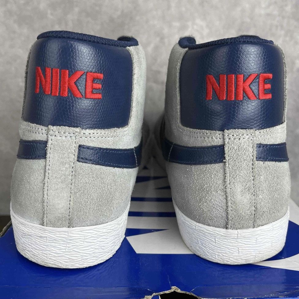 Nike Nike SB Blazer Matte Silver Midnight Navy 310801-003 Gray OG Size US 14 / EU 47 - 7 Thumbnail