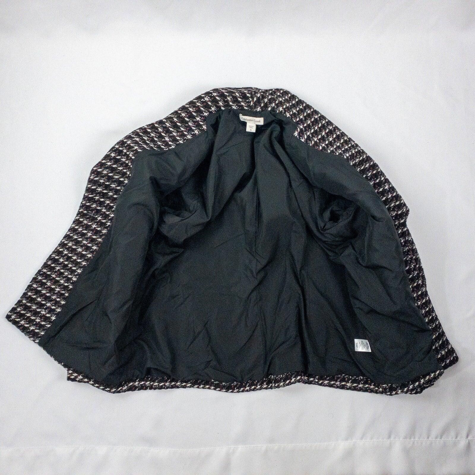 Coldwater Creek Coldwater Creek Black Silver Tweed Coat Womens 16 XLarge Size XL / US 12-14 / IT 48-50 - 8 Thumbnail