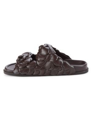 Valentino o1y0525 Leather Slippers in Dark Brown Size US 11 / EU 44 - 4 Thumbnail