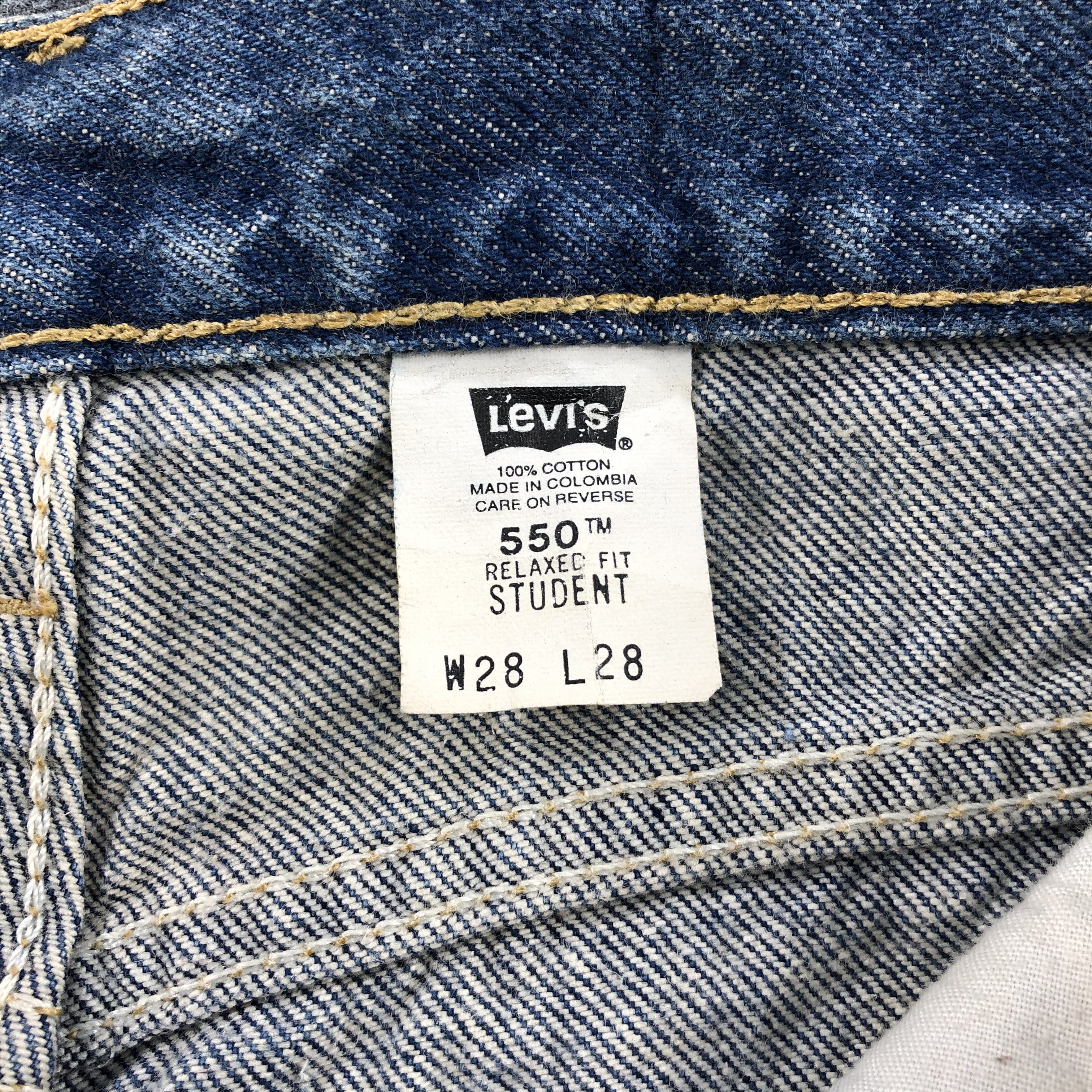 Levi's Vintage Levis 550 Jeans Relaxed Fit Denim KJ525 Size US 27 - 10 Thumbnail