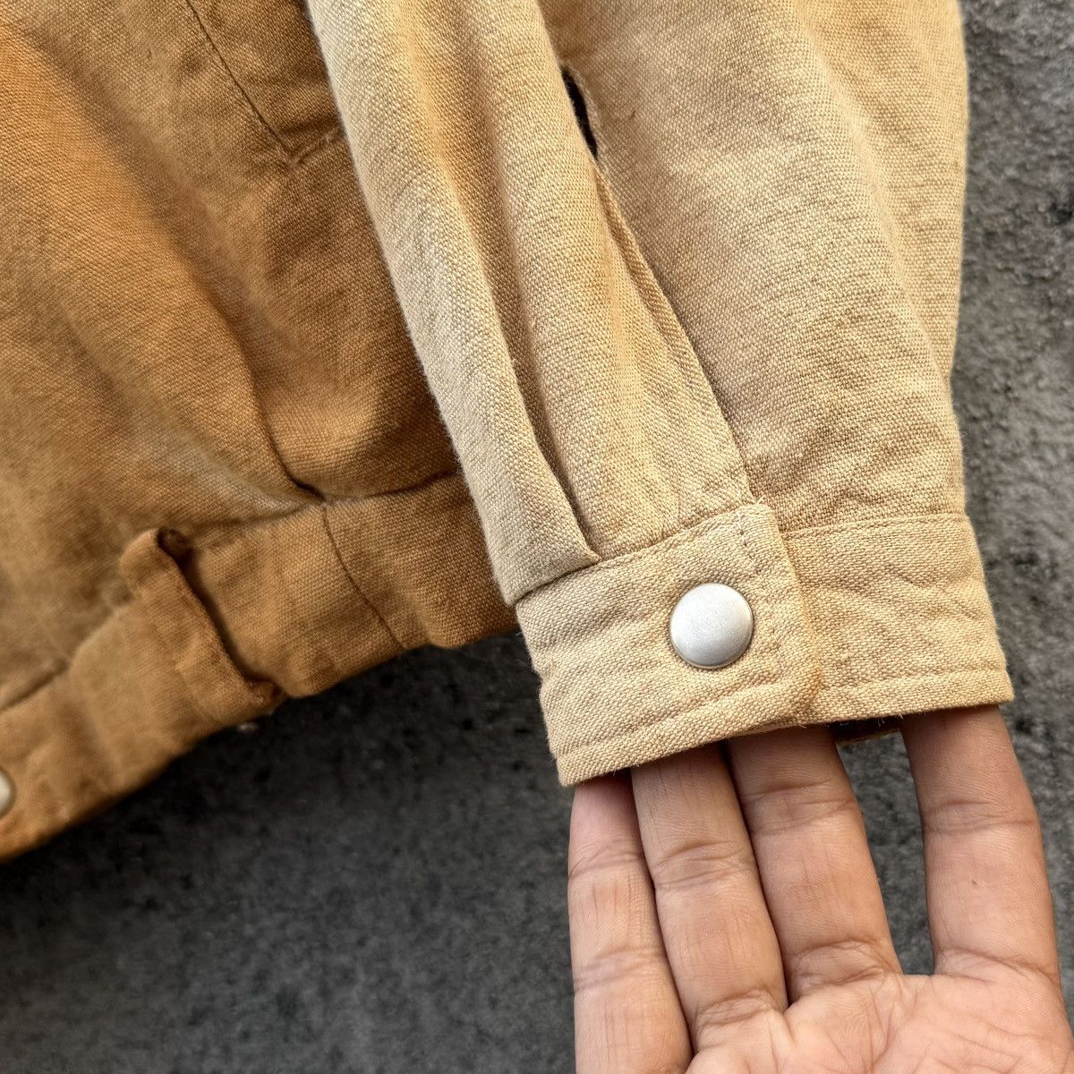 Vintage Vintage Faded Workwear Jacket Brown Distressed Canvas Style Size US M / EU 48-50 / 2 - 15 Thumbnail