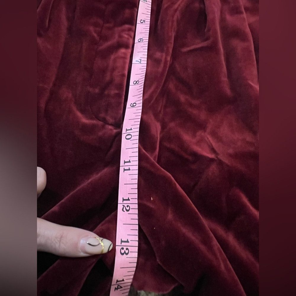 The Kooples The Kooples Burgundy Velvet Slim Pants Trousers Size 38 NWT Size 28" / US 6 / IT 42 - 5 Thumbnail