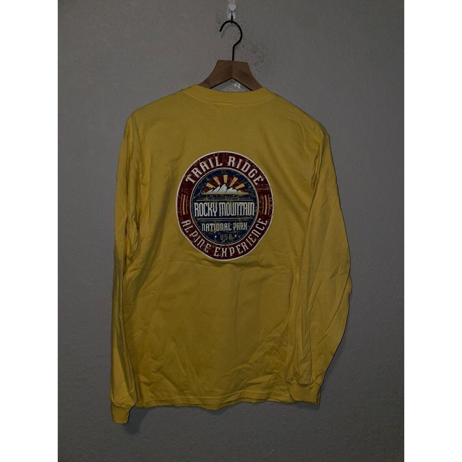 Anvil 90s Rocky Mountain Alpine Ski Yellow Shirt Long Sleeve Size US M / EU 48-50 / 2 - 4 Thumbnail