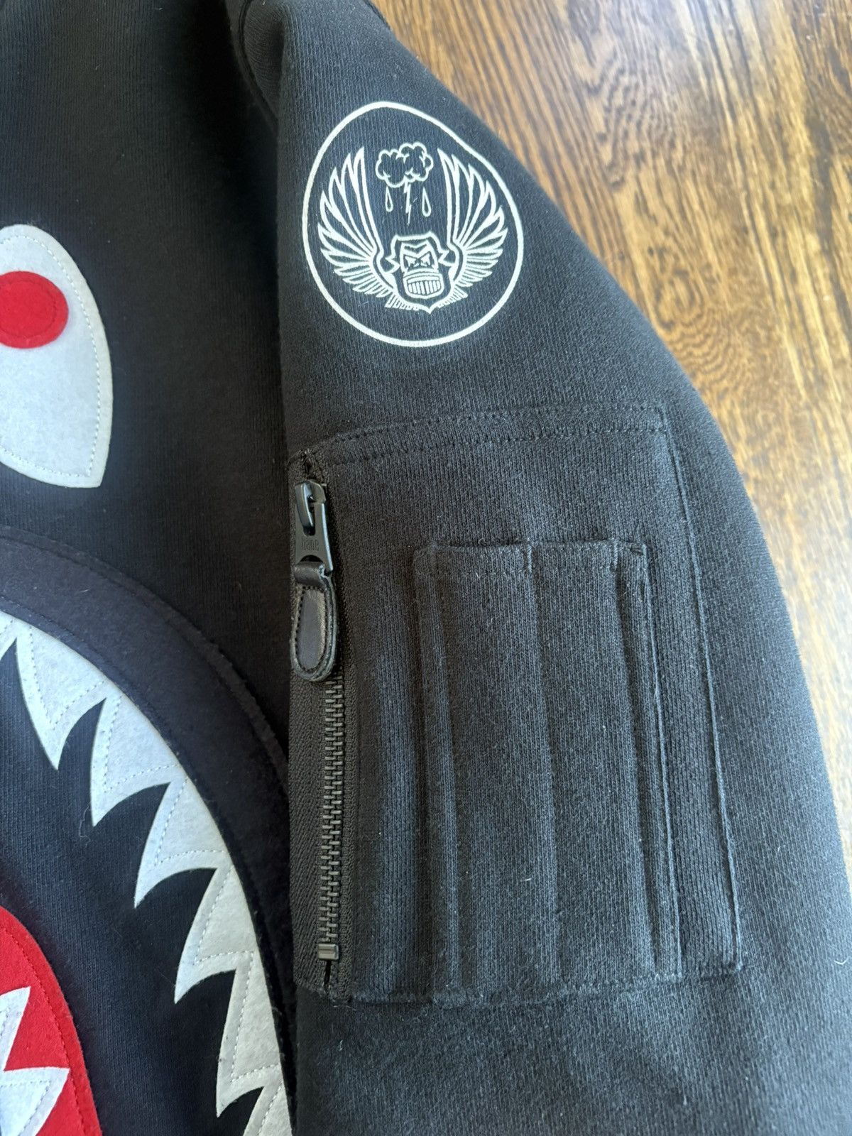 Bape *RARE* BAPE Shark MA-1 Flight Jacket Medium Size US M / EU 48-50 / 2 - 3 Thumbnail