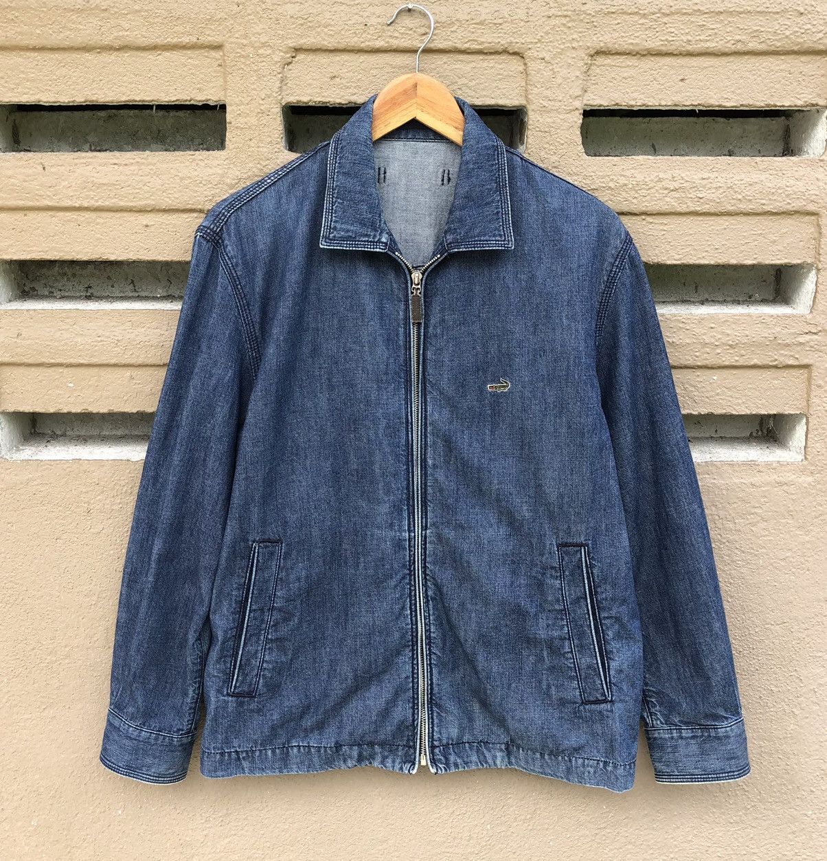 Vintage Vintage Crocodile Denim Zipper Jacket Size US M / EU 48-50 / 2 - 6 Thumbnail