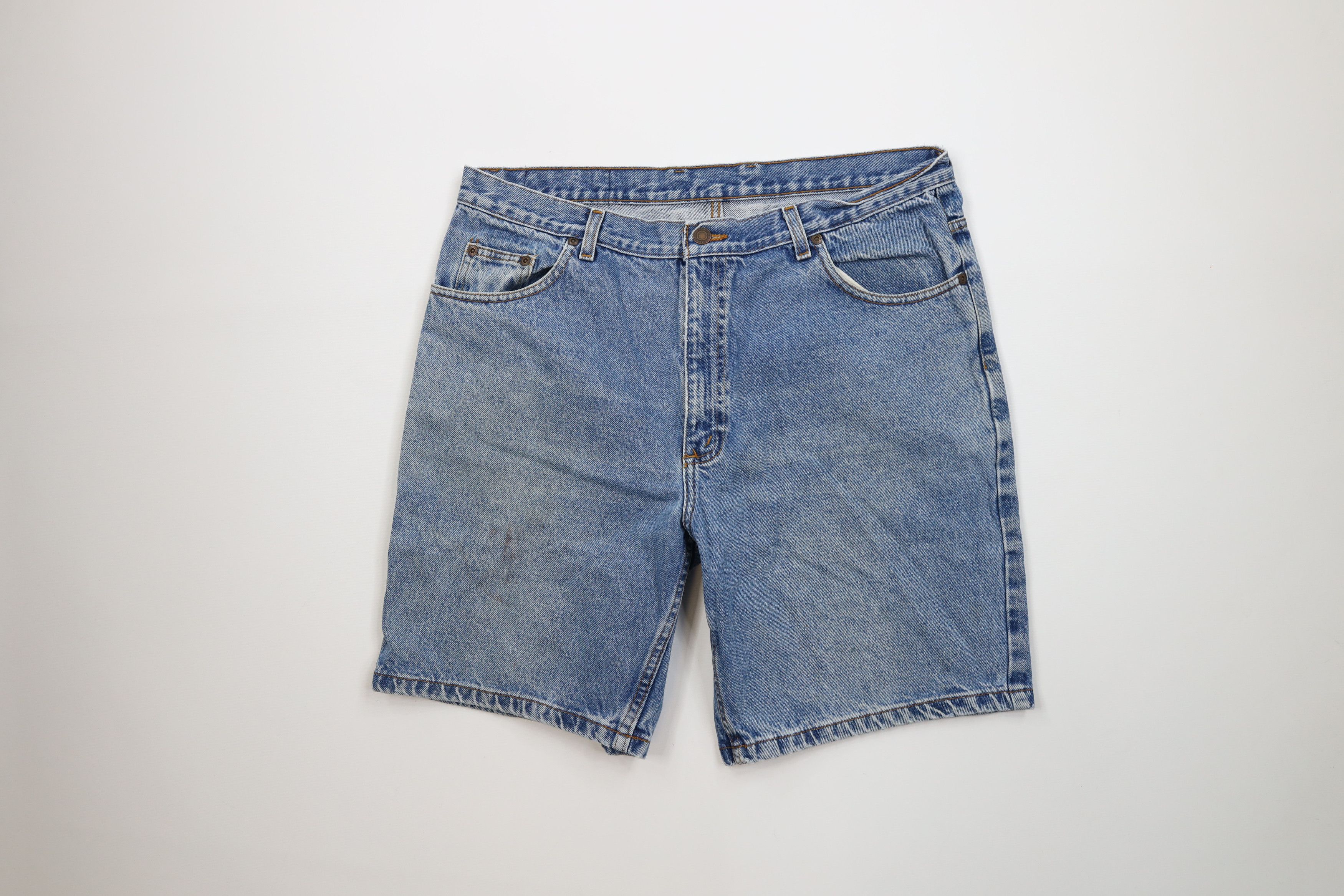 Vintage Vintage 90s Streetwear Above Knee Denim Jean Shorts Jorts Size US 36 / EU 52 - 1 Thumbnail