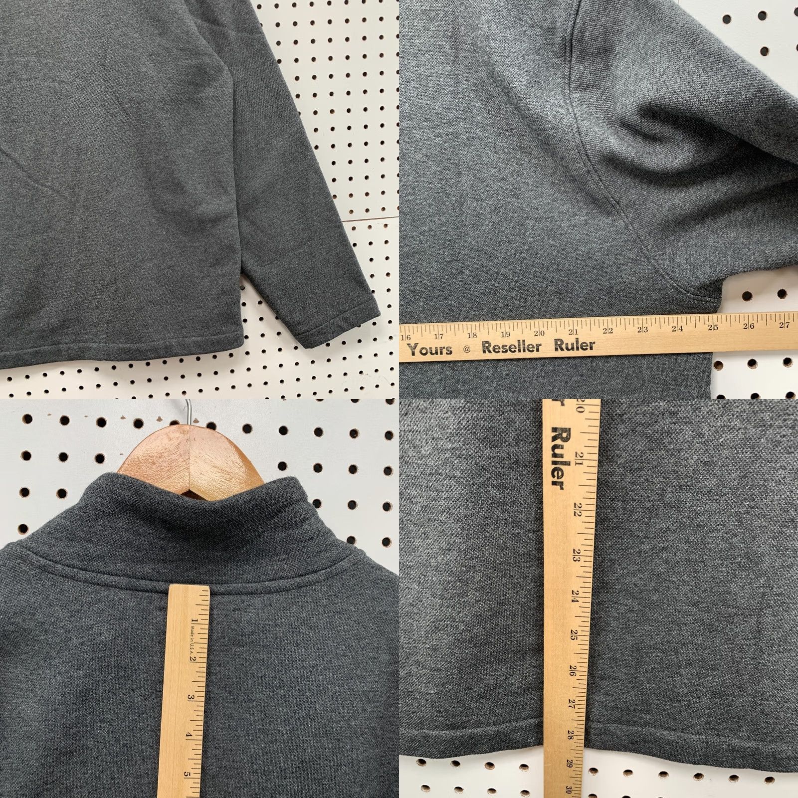 Bonobos Bonobos Sweater Mens XL Gray Zip Pullover Red Mock Neck Long Sleeve 25x28 Size US XL / EU 56 / 4 - 9 Thumbnail