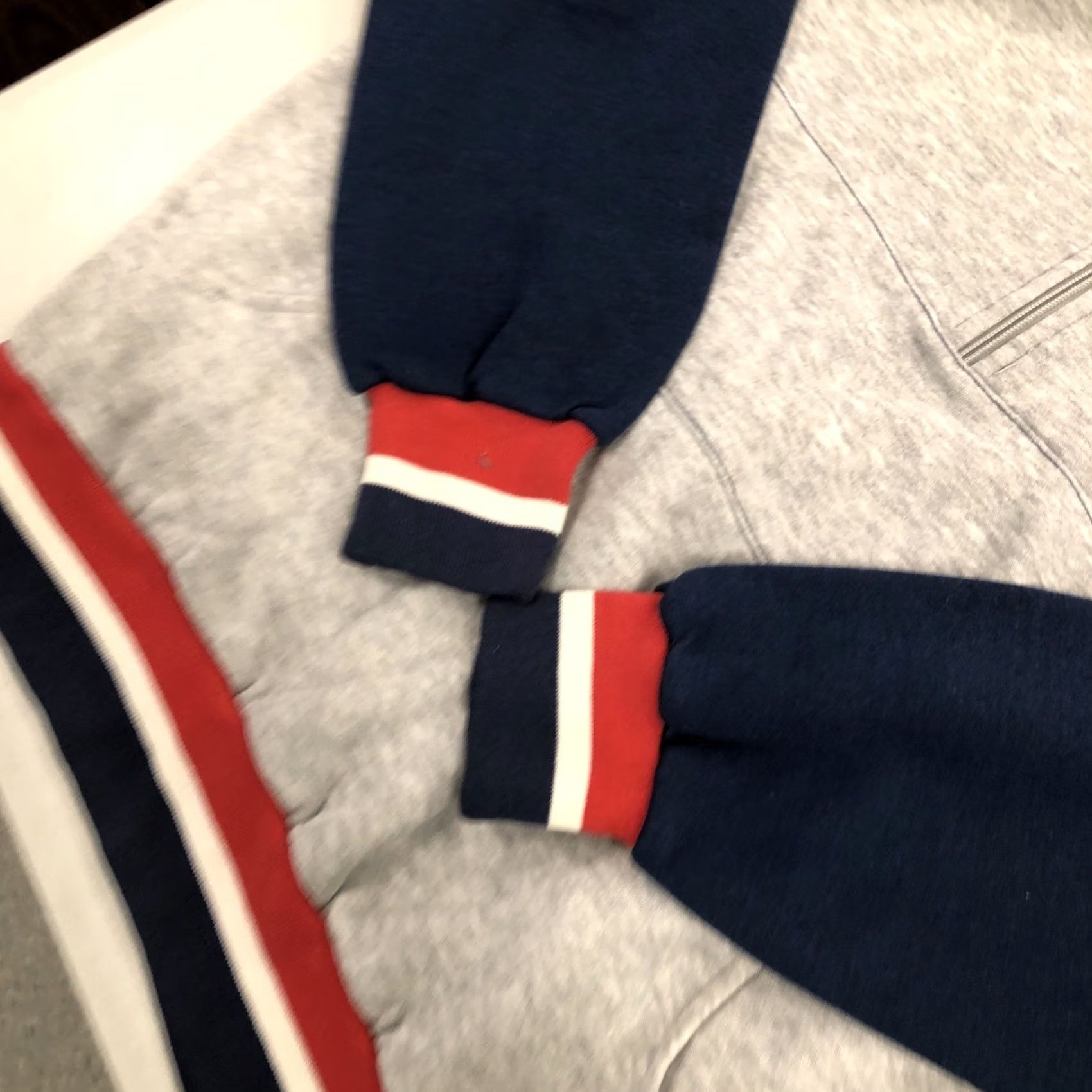 Nike VINTAGE Nike Blue Tag Quarter Zip Jacket Men’s Medium Blue, Red, White, Gray Embroidered Logo Zip Jacket 80s Theme Men’s Jacket Size US M / EU 48-50 / 2 - 3 Thumbnail