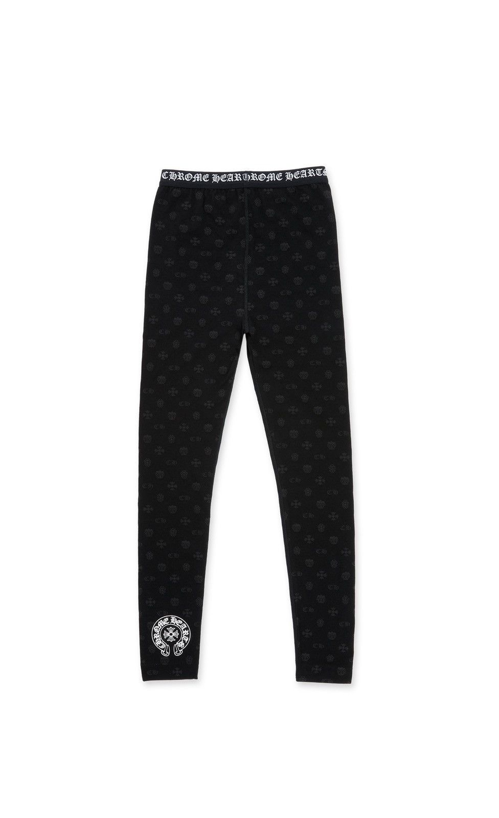 Chrome Hearts Black Multilogo Chrome Hearts Leggings - Large | Grailed