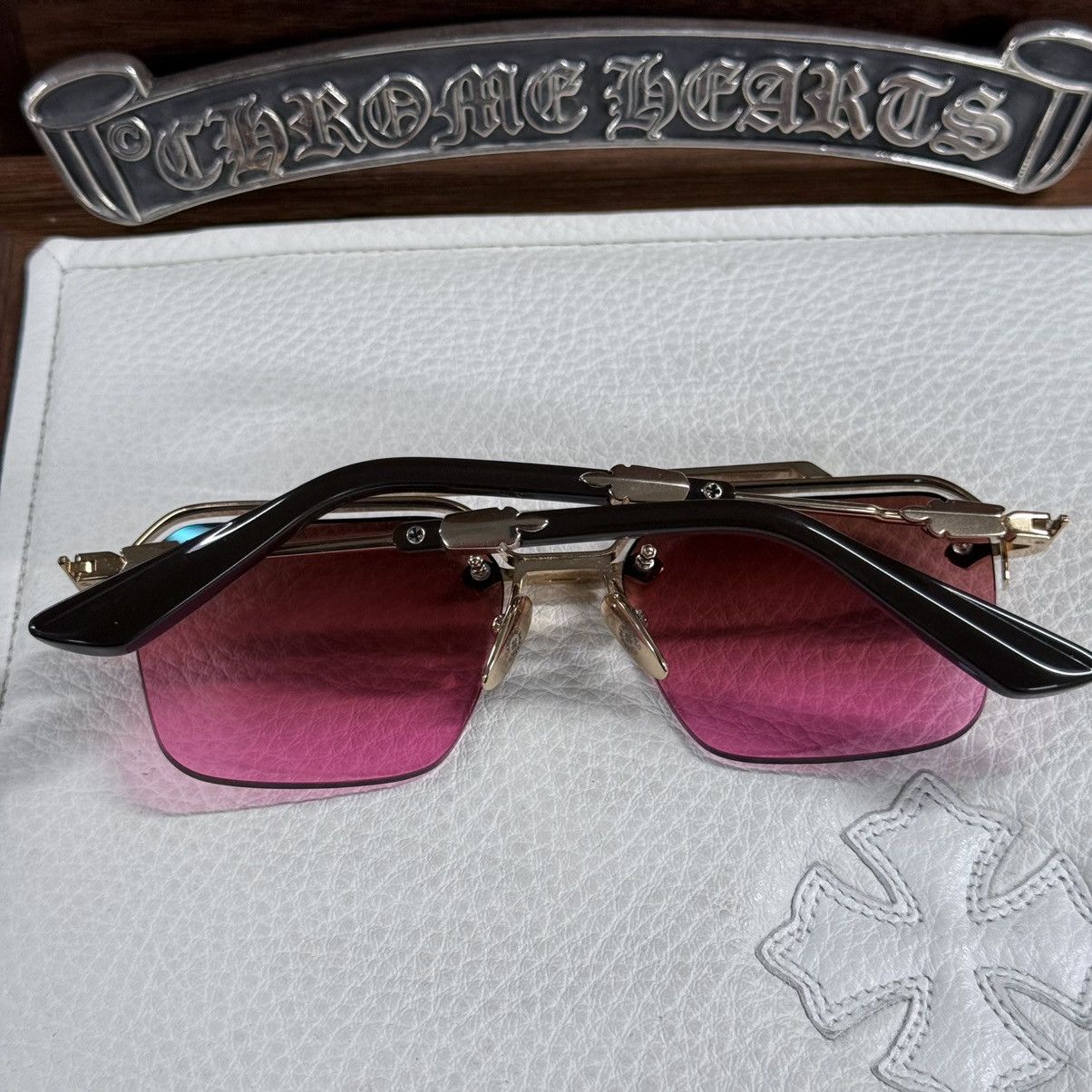 Chrome Hearts Chrome Hearts BI ESSEM 1/1 ‘Pink Ombre’ Sunglasses Size ONE SIZE - 2 Thumbnail