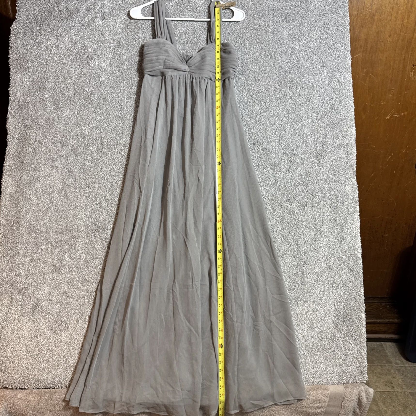 Vintage Davids Bridal Gown Sz 2 Ball Gown Wedding Prom Tulle Ethereal Fairy Romantic Sleeveless Sweetheart Gray Polyester Dress Long Size XS / US 0-2 / IT 36-38 - 3 Thumbnail