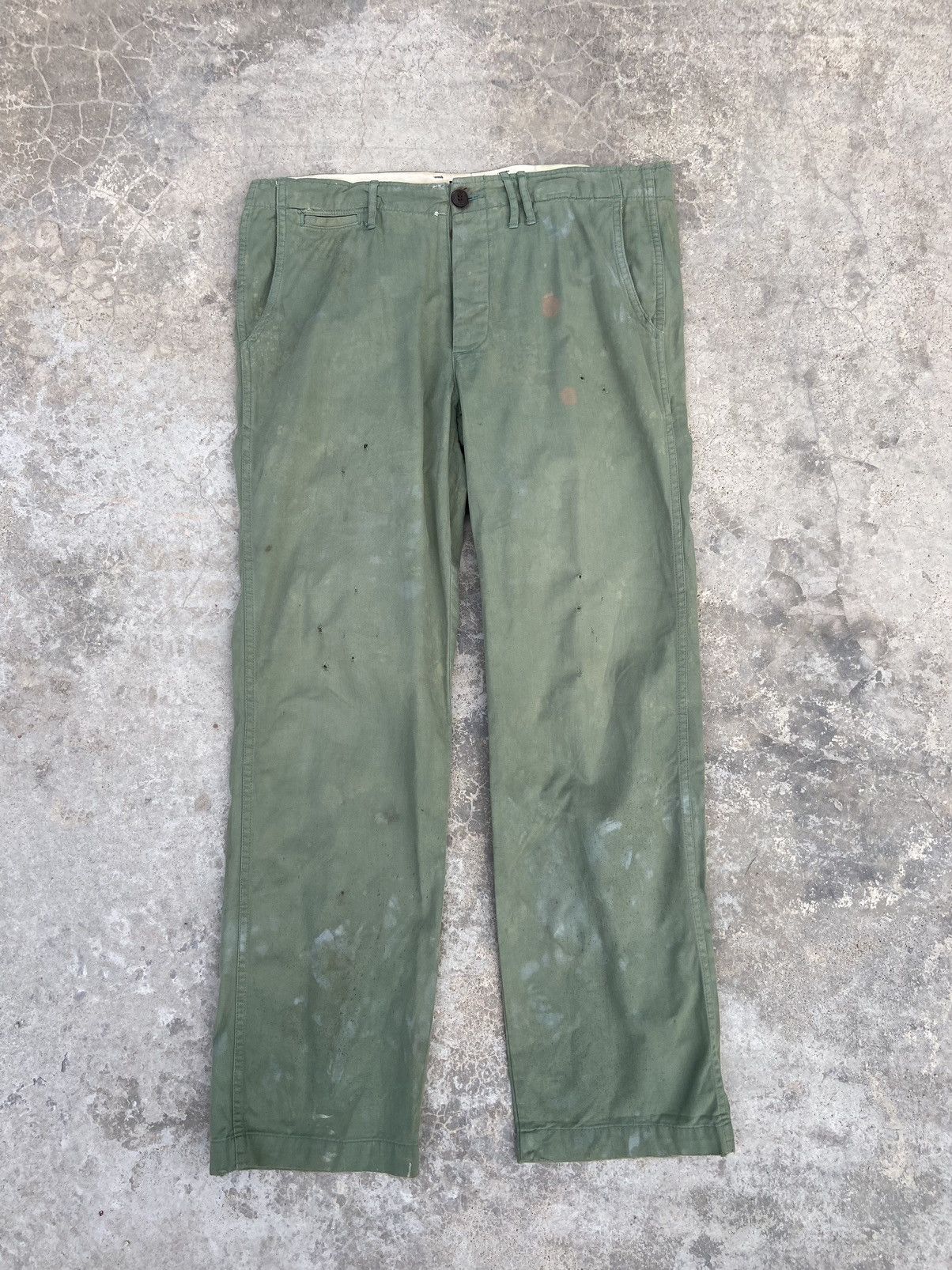 Chimala Trashed Faded Chimala chinos painted pants distressed Size US 35 - 4 Thumbnail