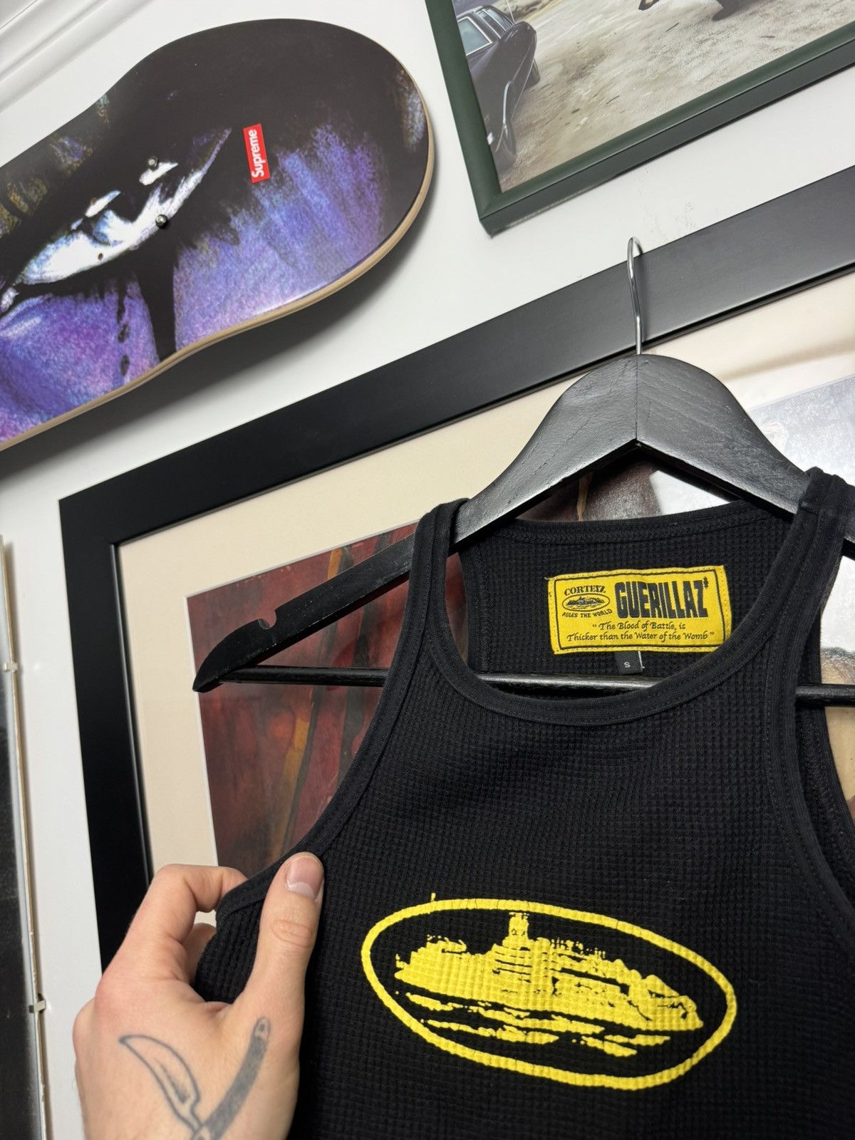 Corteiz Corteiz Womens Tank Top Guerillaz Logo Streetwear Black Size S / US 4 / IT 40 - 4 Thumbnail