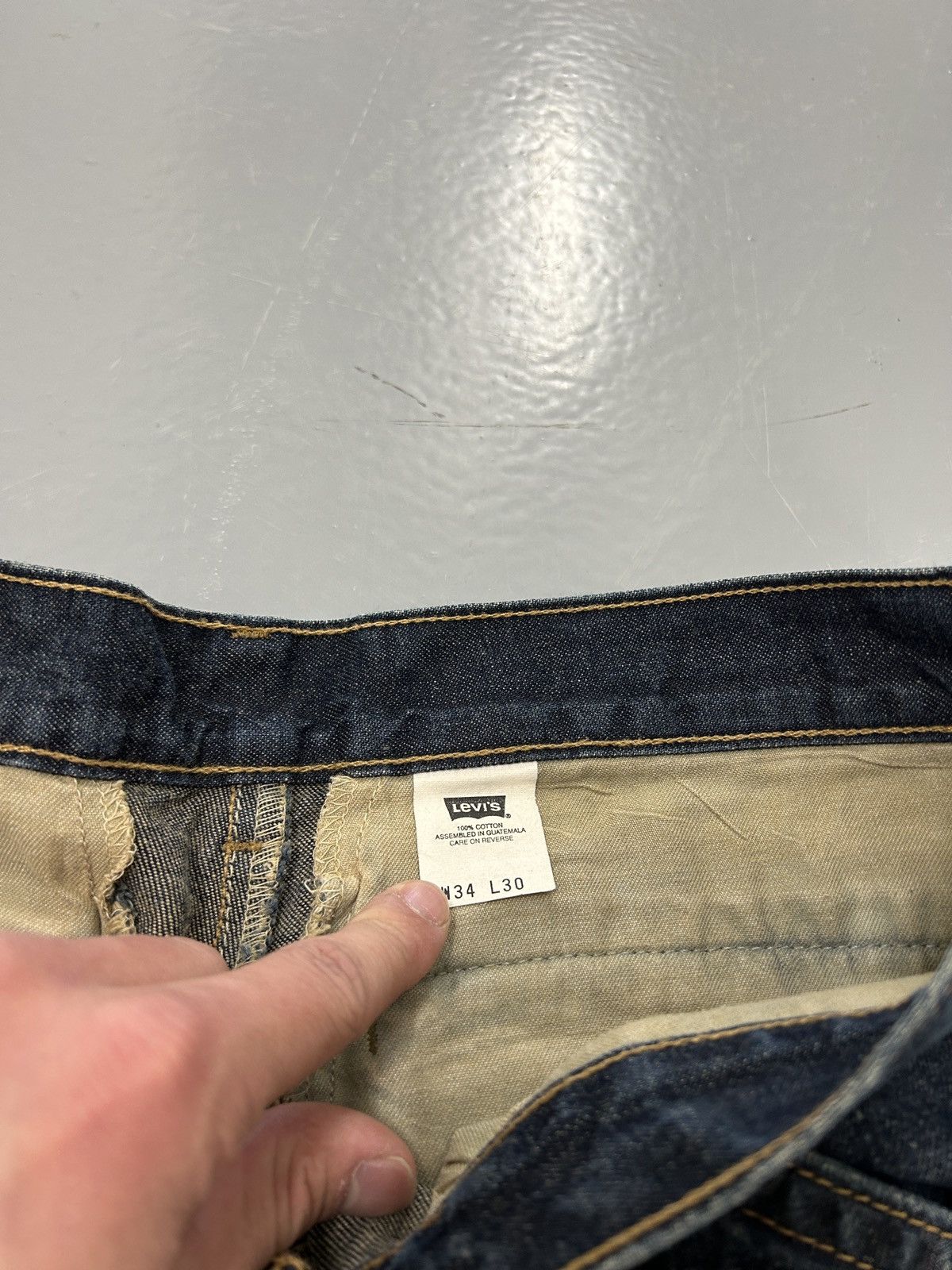 Carhartt × Levi's × Vintage CRAZY VINTAGE 90’s LEVIS JNCO STYLE CARGO BAGGY JEANS Y2k Size US 34 / EU 50 - 4 Thumbnail