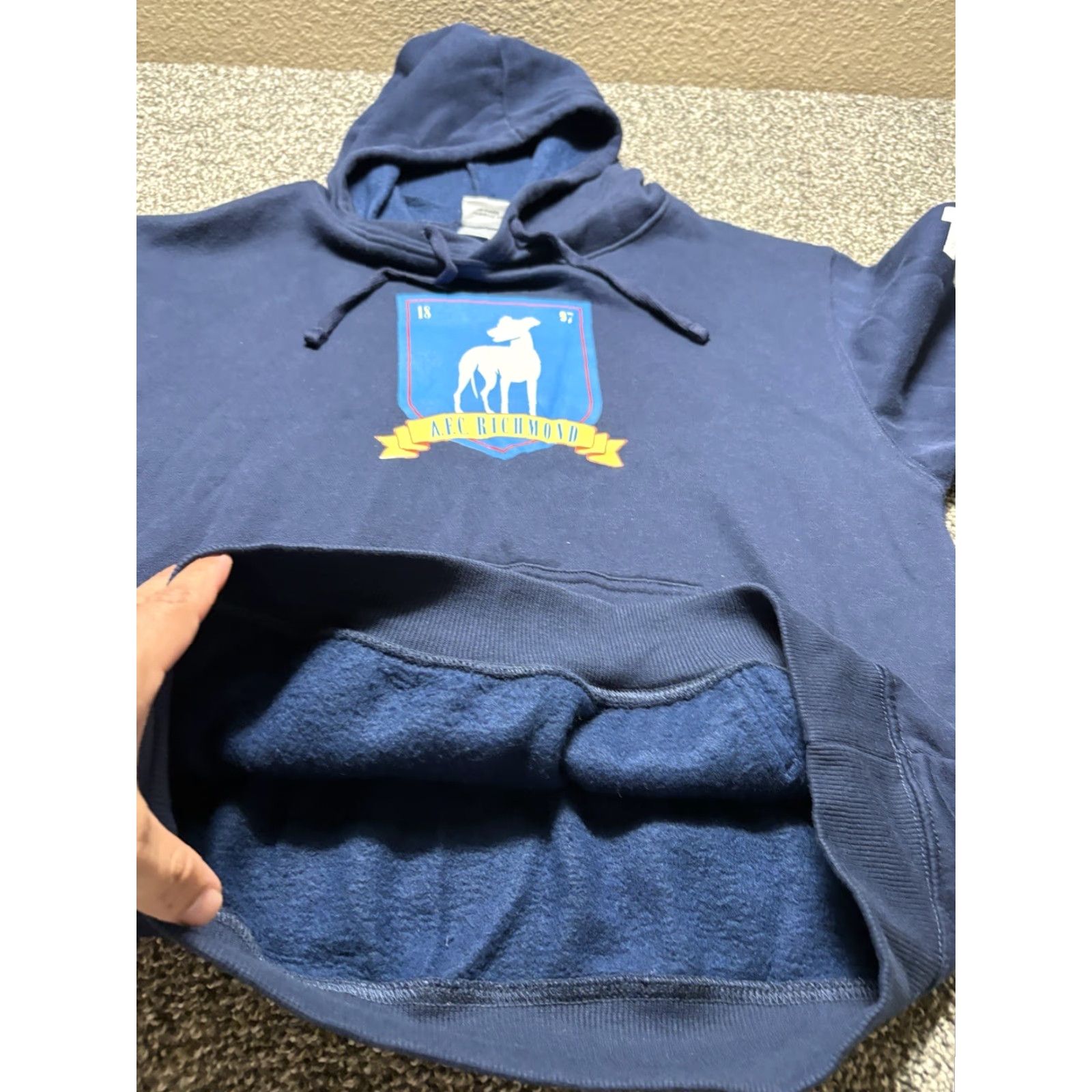 Tultex VINTAGE Ted Lasso Hoodie Men Large Blue Graphic Sweatshirt Pullover AFC Richmond Soccer Size US L / EU 52-54 / 3 - 2 Thumbnail