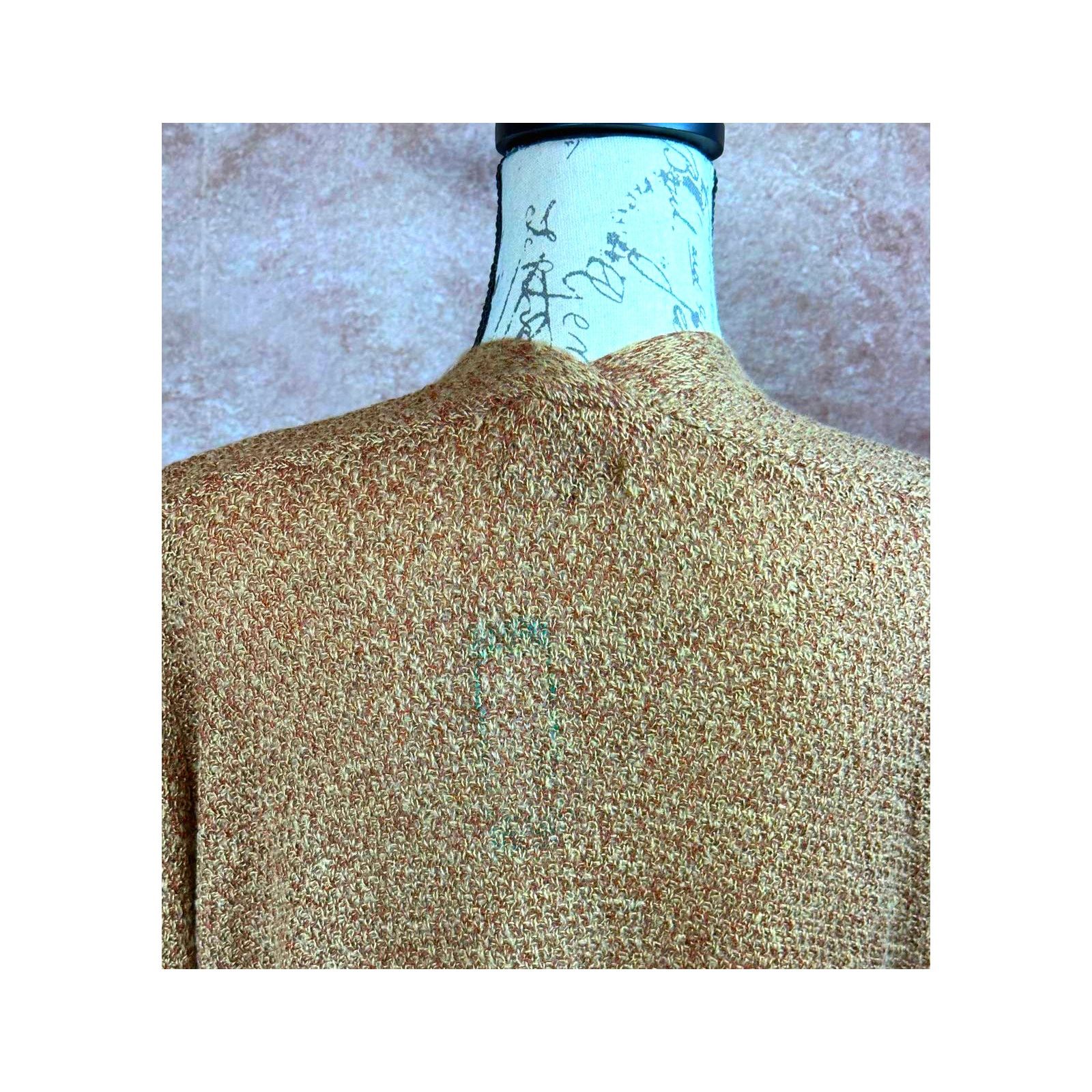 Other Love Ellie Speckled Long Open Front Cardigan Multi Brown L Size L / US 10 / IT 46 - 9 Thumbnail