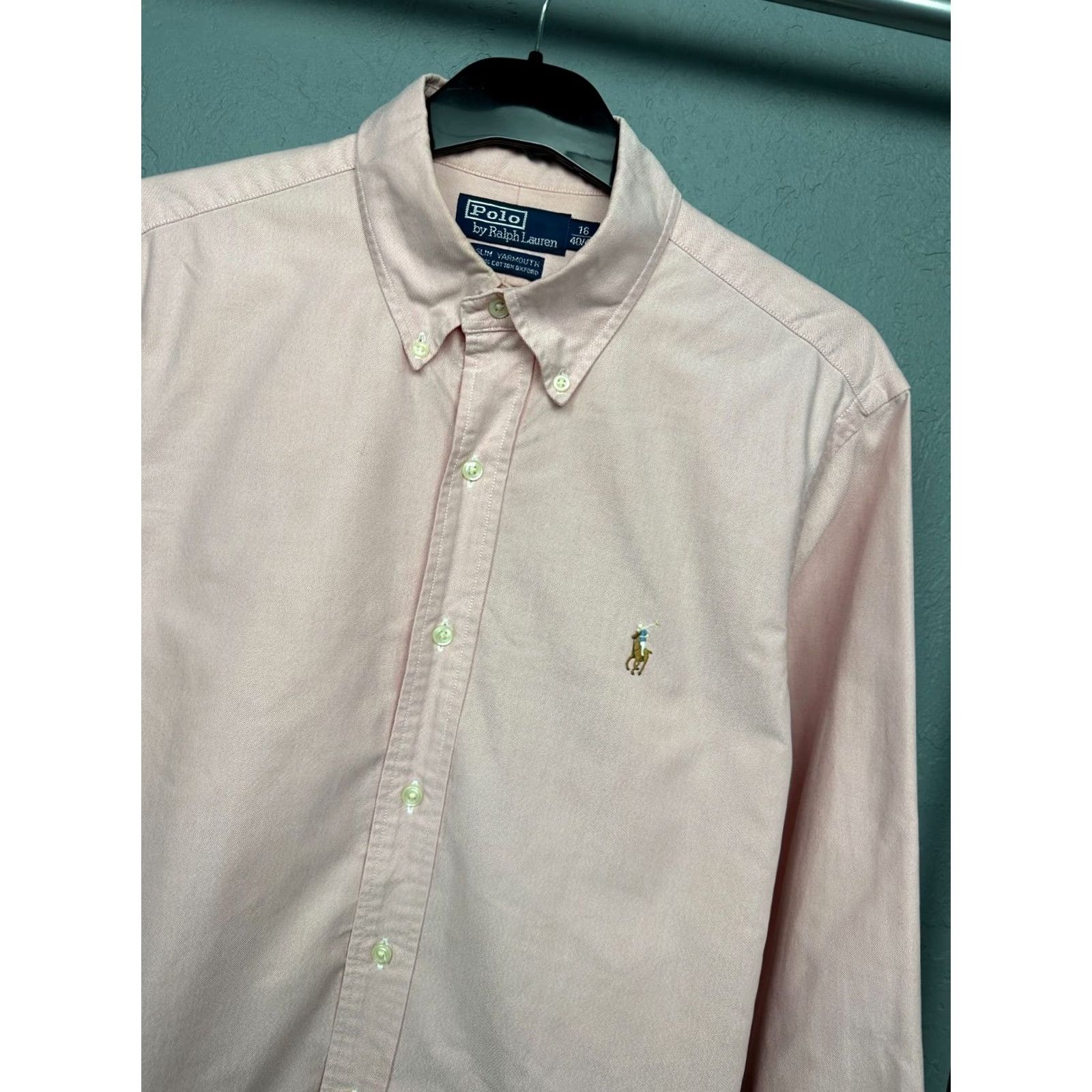 Polo Ralph Lauren Polo Ralph Lauren Mens Yarmoth Oxford Long Sleeve Shirt Size L Size US L / EU 52-54 / 3 - 2 Thumbnail