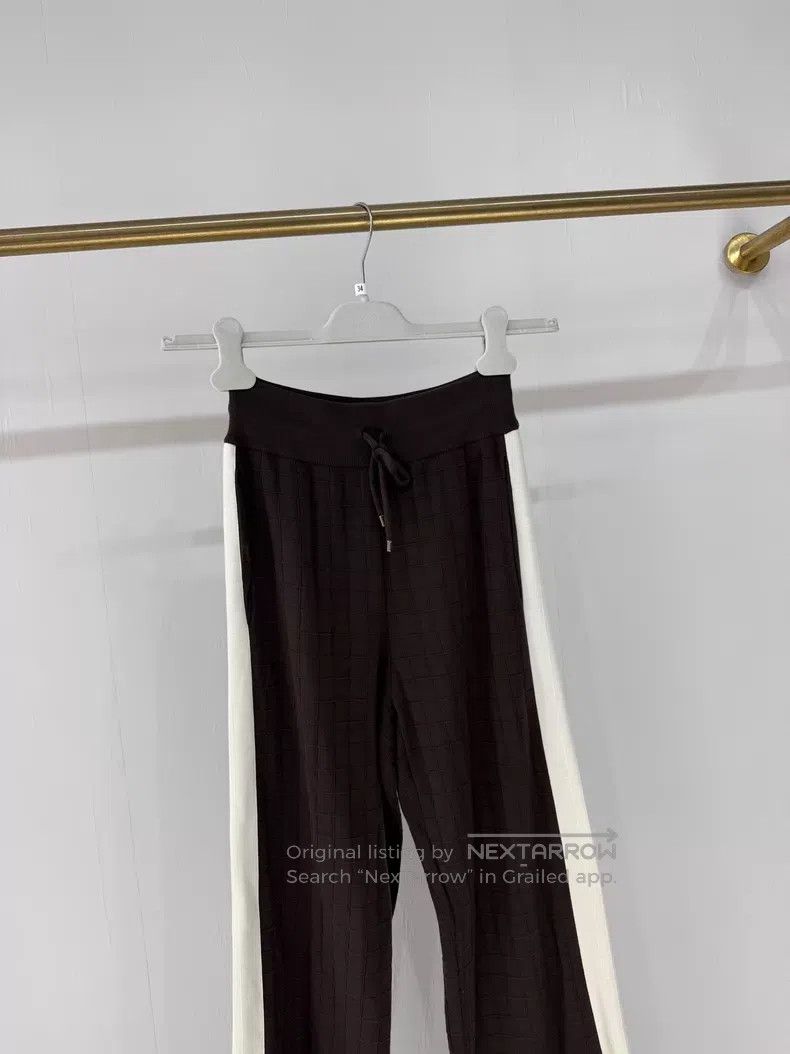 Hermes Hermes 25 Autumn-Winter Charcoal Brown Glen Plaid Yangzi W Size 25" / US 0 / IT 36 - 2 Thumbnail