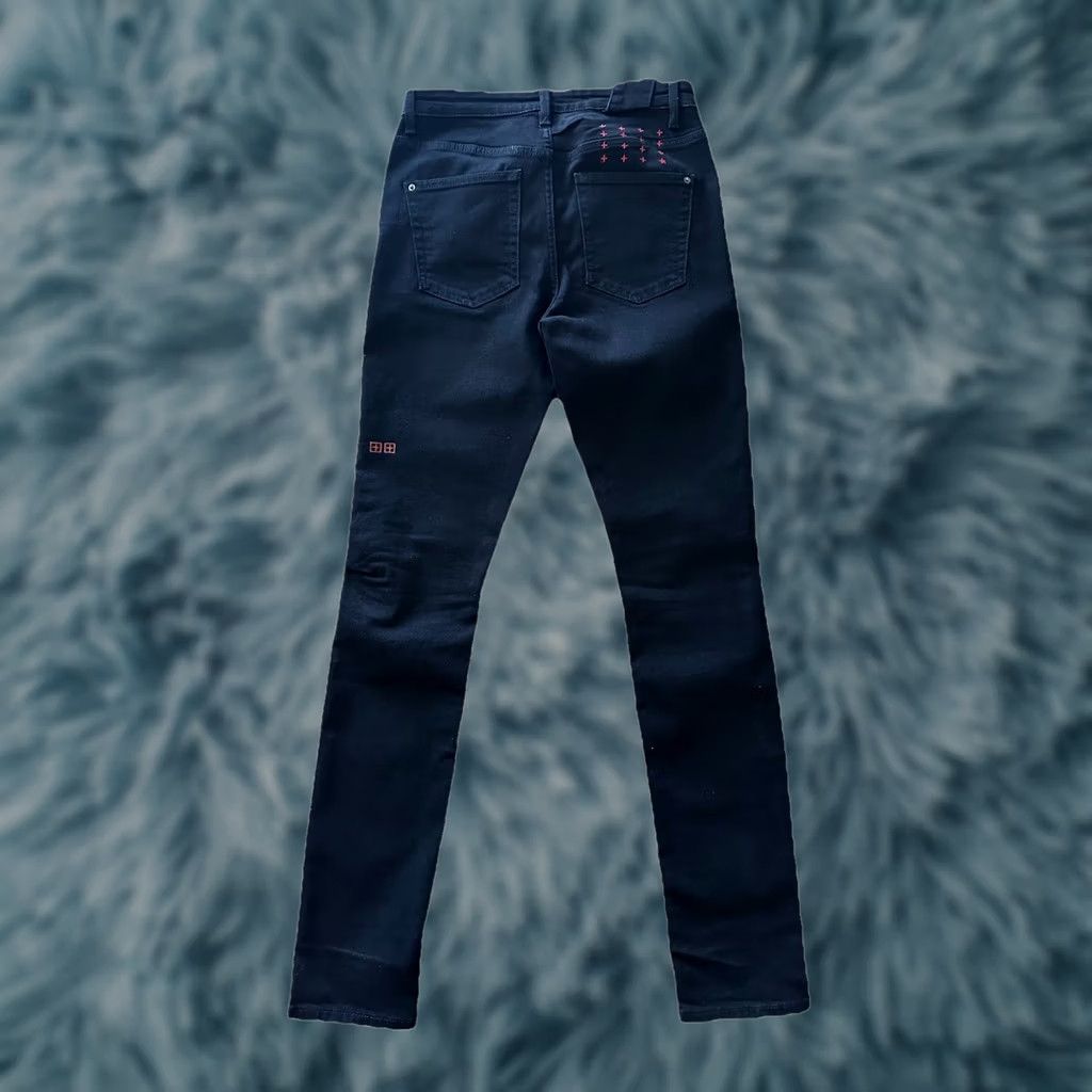 Ksubi Ksubi Jeans Skinny Men 30 Black Denim 5-Pocket Mid Rise 32.5 Inseam Button Waist 15” Size US 30 / EU 46 - 1 Thumbnail
