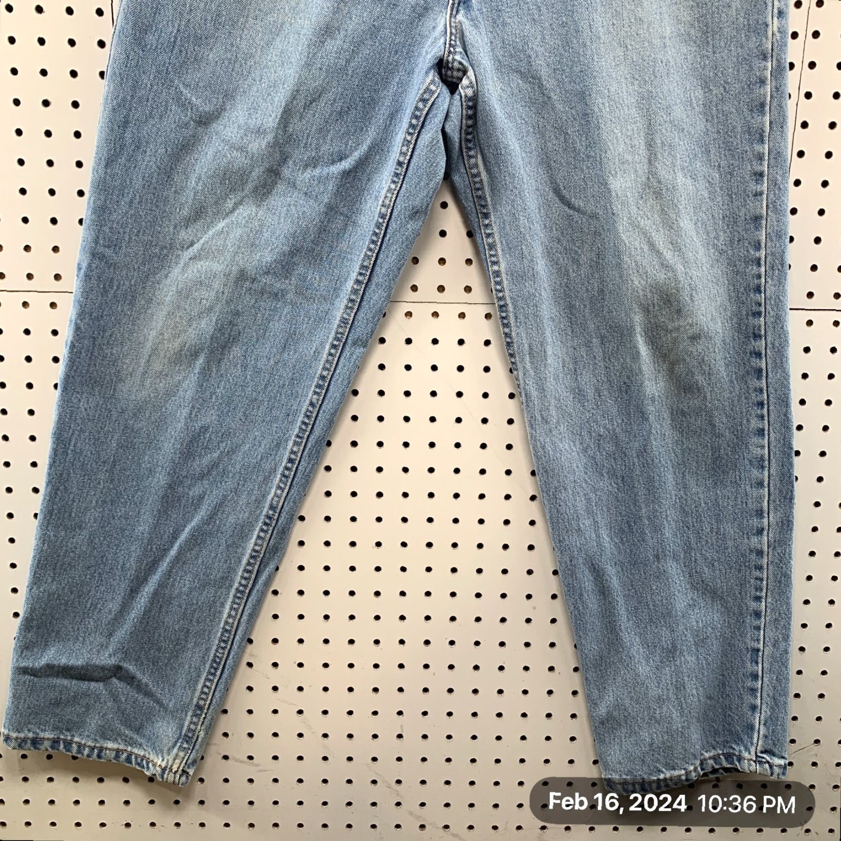 Levi's VINTAGE Levi's 550 Jeans Mens Straight Denim 34x29 Light Wash USA 90s Relaxed Fit Mens Regular Jeans Size US 34 / EU 50 - 4 Thumbnail