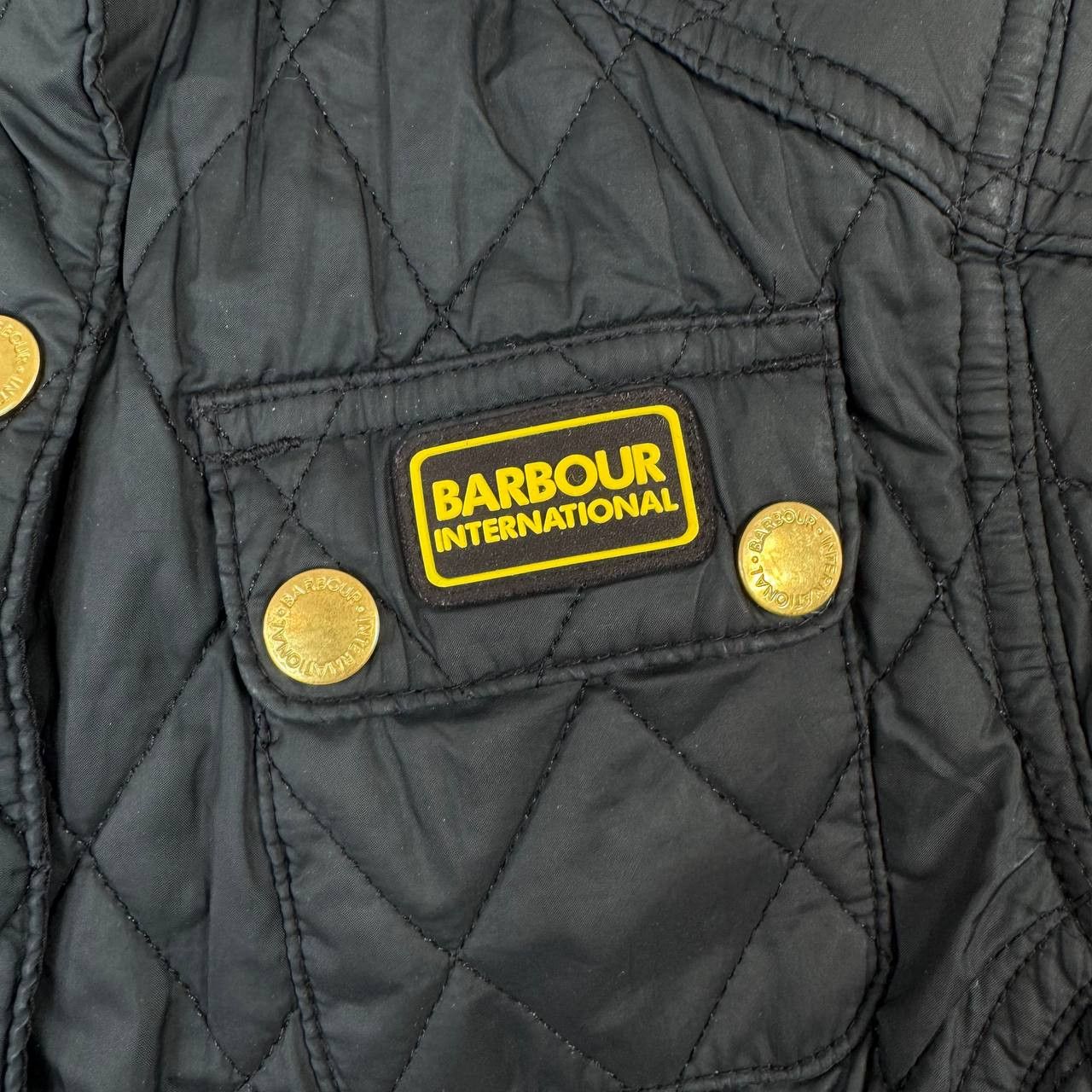 Barbour Barbour International Quilted Jacket Hooded Navy Biker XL Size XL / US 12-14 / IT 48-50 - 5 Thumbnail