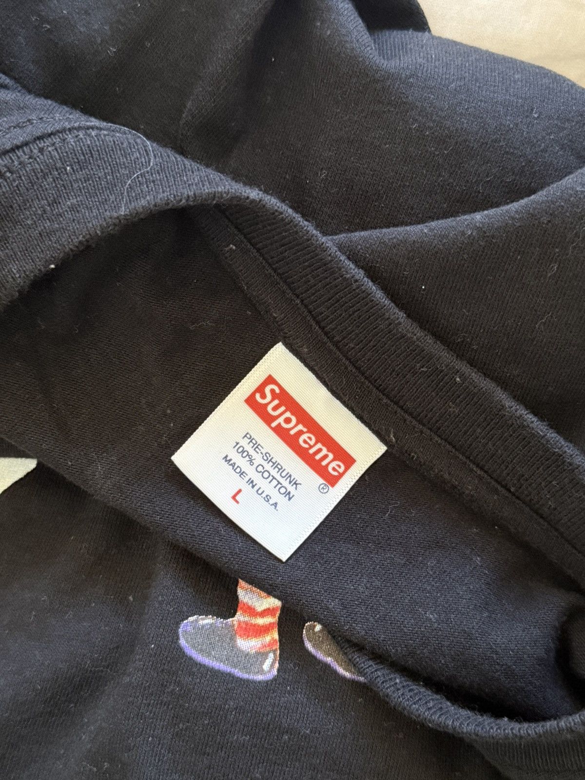 Supreme Supreme Kids Tee SS19, Black, Large Size US L / EU 52-54 / 3 - 3 Thumbnail