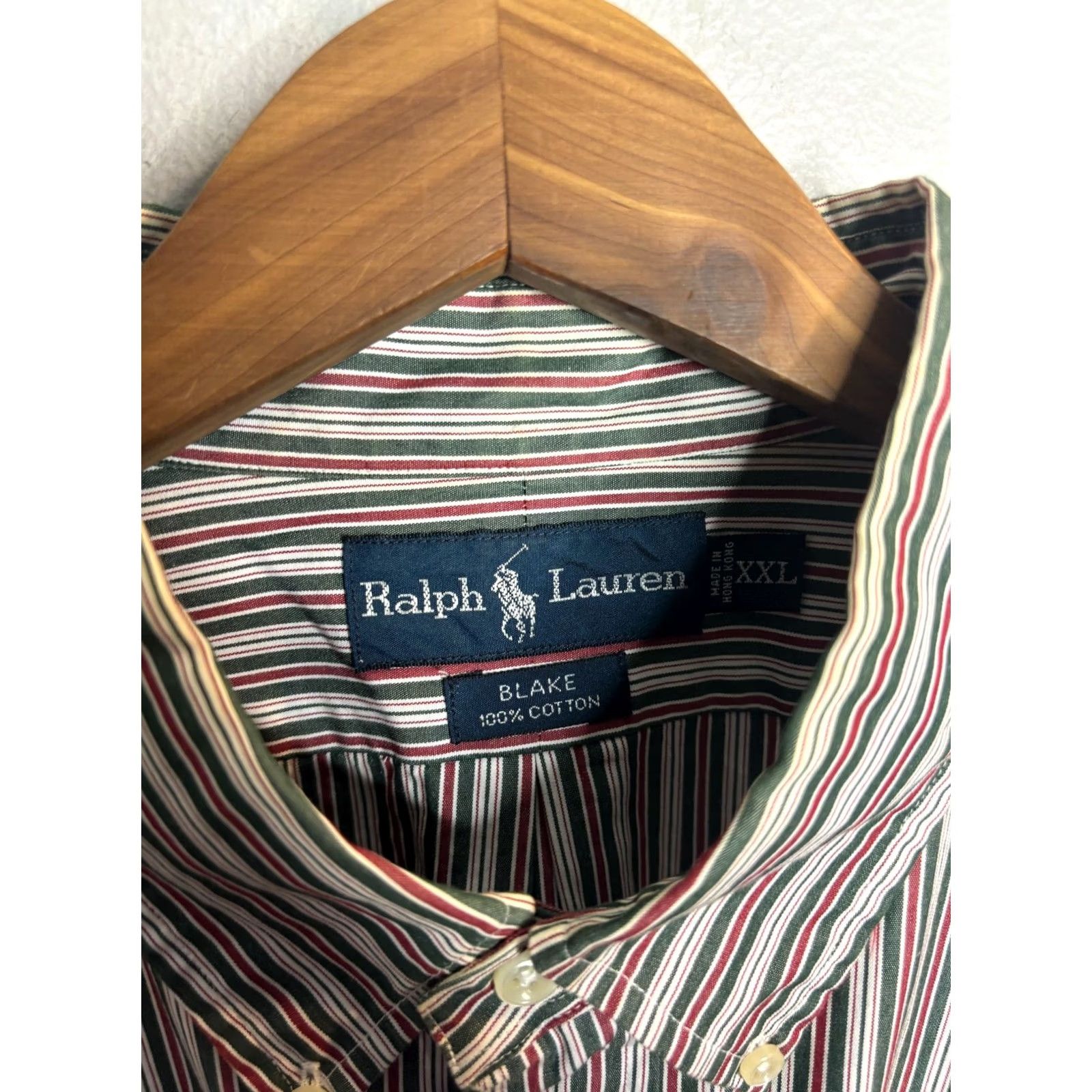 Ralph Lauren VINTAGE Ralph Lauren Shirt Striped Button-Up 2XL Mens Size US XXL / EU 58 / 5 - 5 Thumbnail