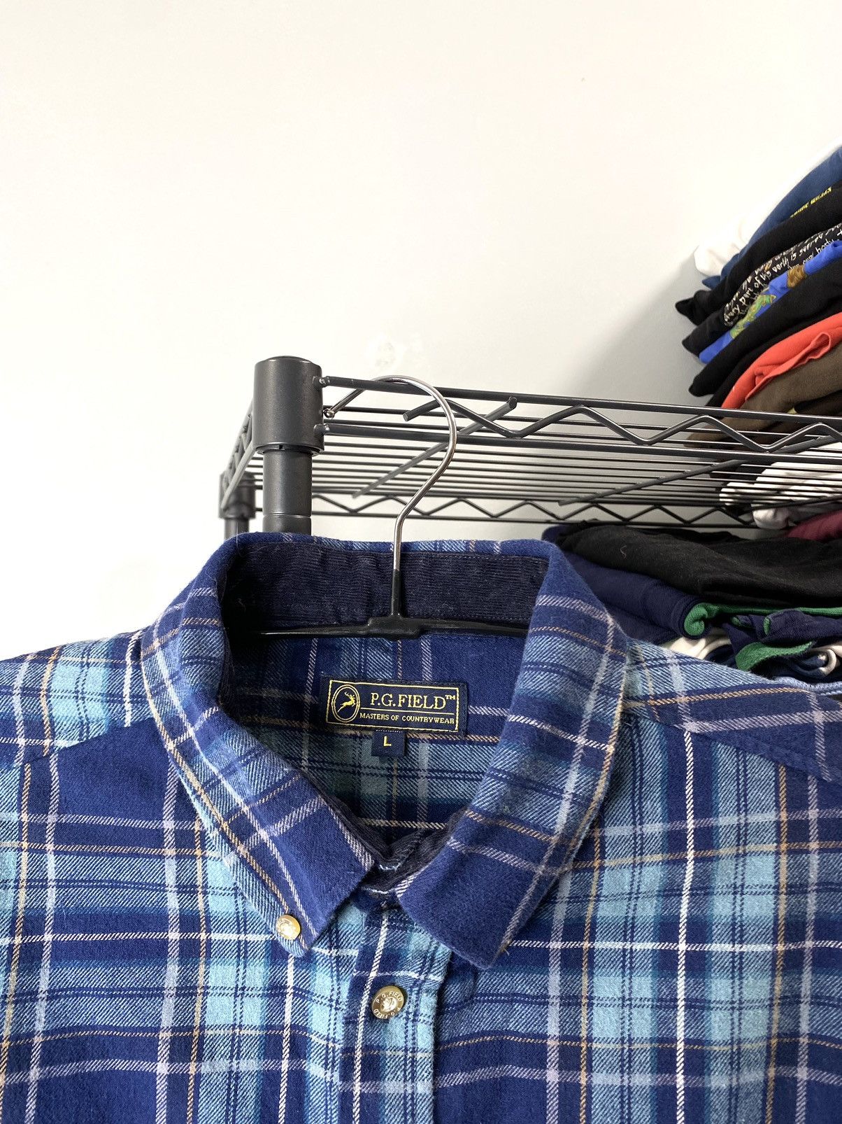 Vintage 🥶 Vintage Flannel Plaid Shirt Checkered Travis Scott Style Size US L / EU 52-54 / 3 - 3 Thumbnail