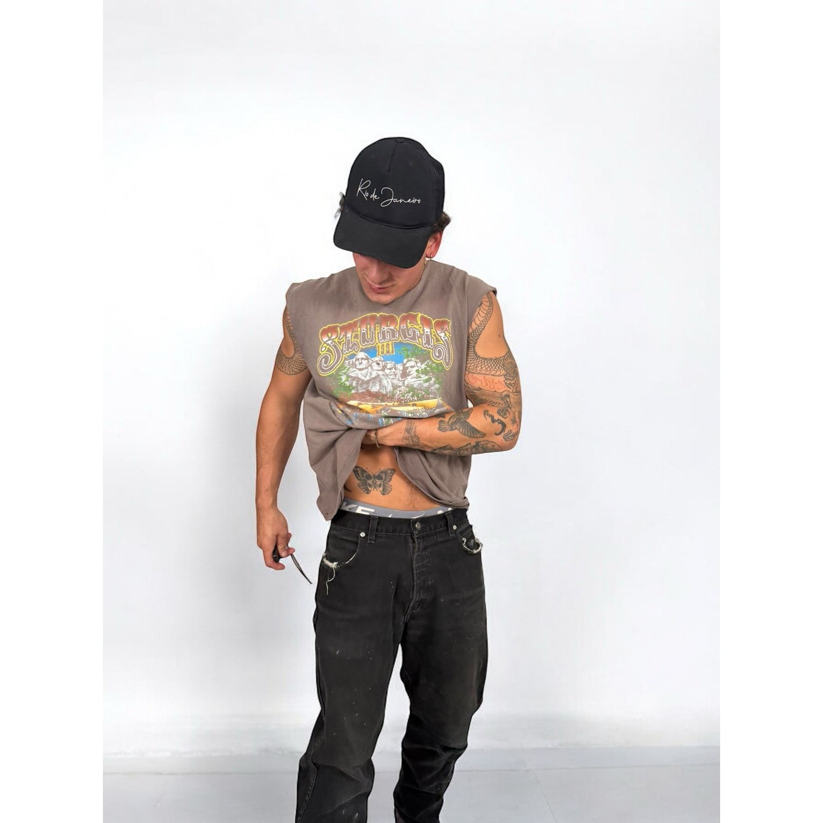 Harley Davidson Thrashed Harley 90s cutoff Size US XL / EU 56 / 4 - 1 Thumbnail