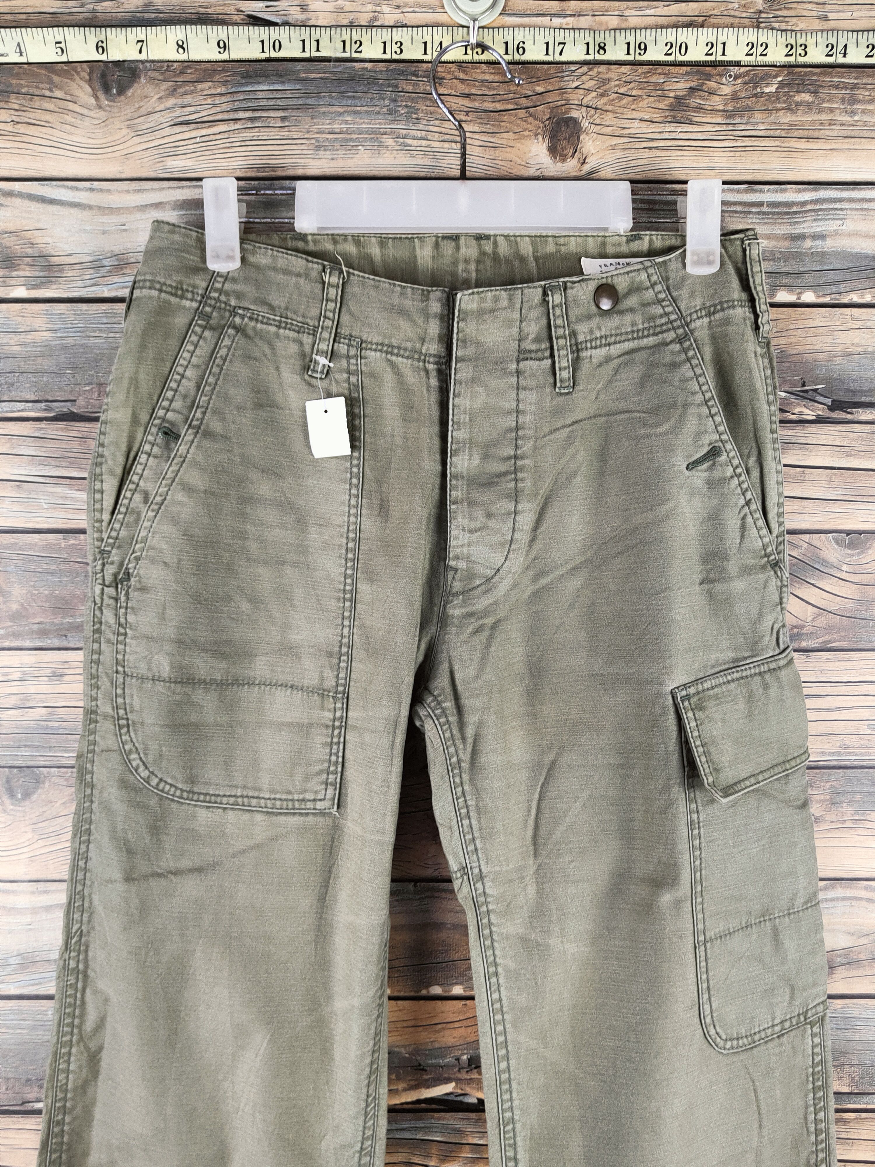 Japanese Brand DL Framework Army Green Multipocket Cargo Pants #46-880 Size US 29 - 3 Thumbnail
