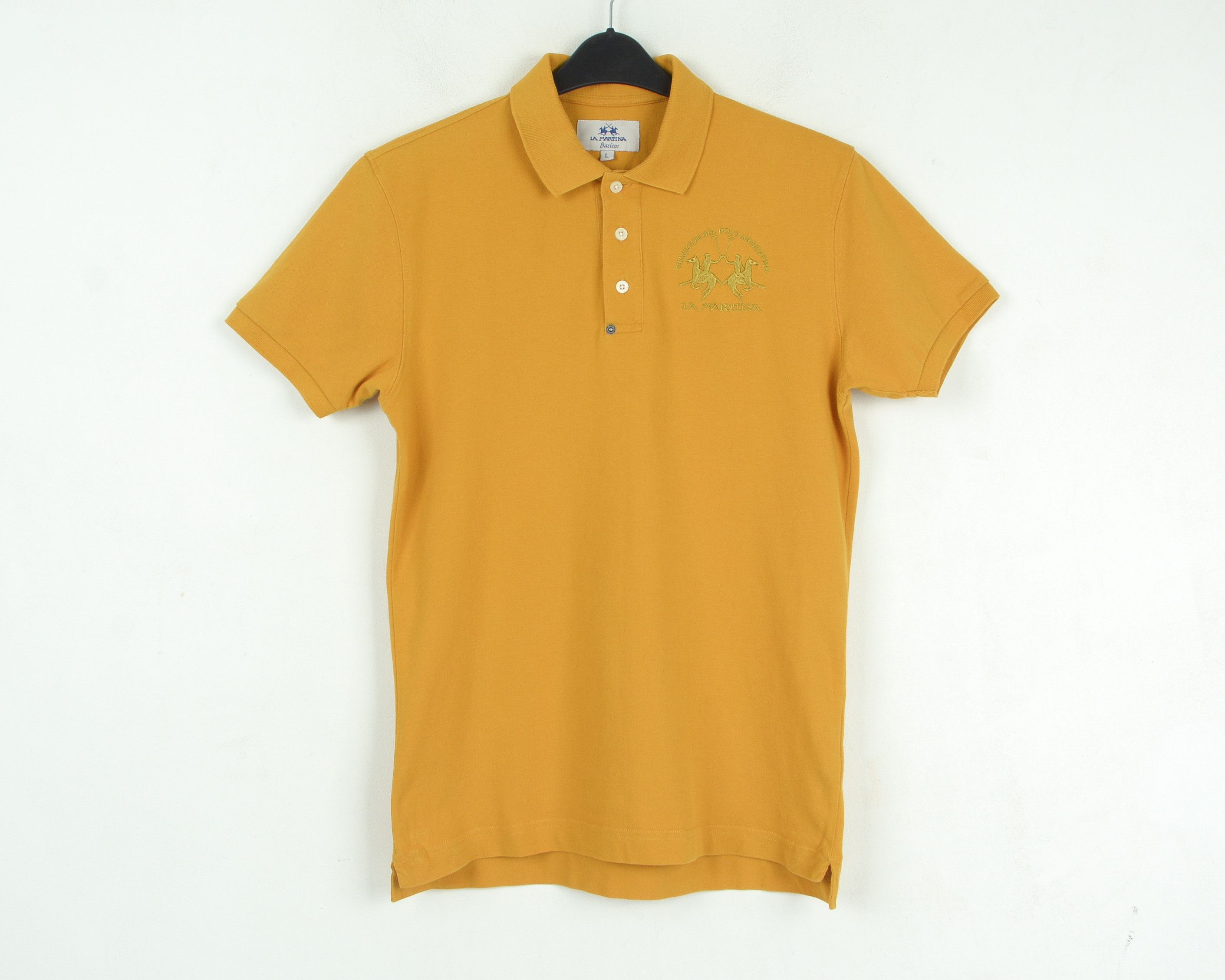 La Martina Polo Shirt L Short Sleeve Embroidery Slim Fit Casual Top Size US L / EU 52-54 / 3 - 1 Thumbnail