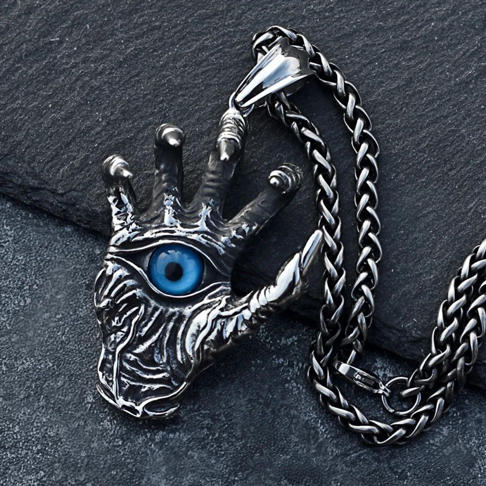 Jewelry Gothic Demon Hand Claw Pendant Necklace Size ONE SIZE - 1 Thumbnail