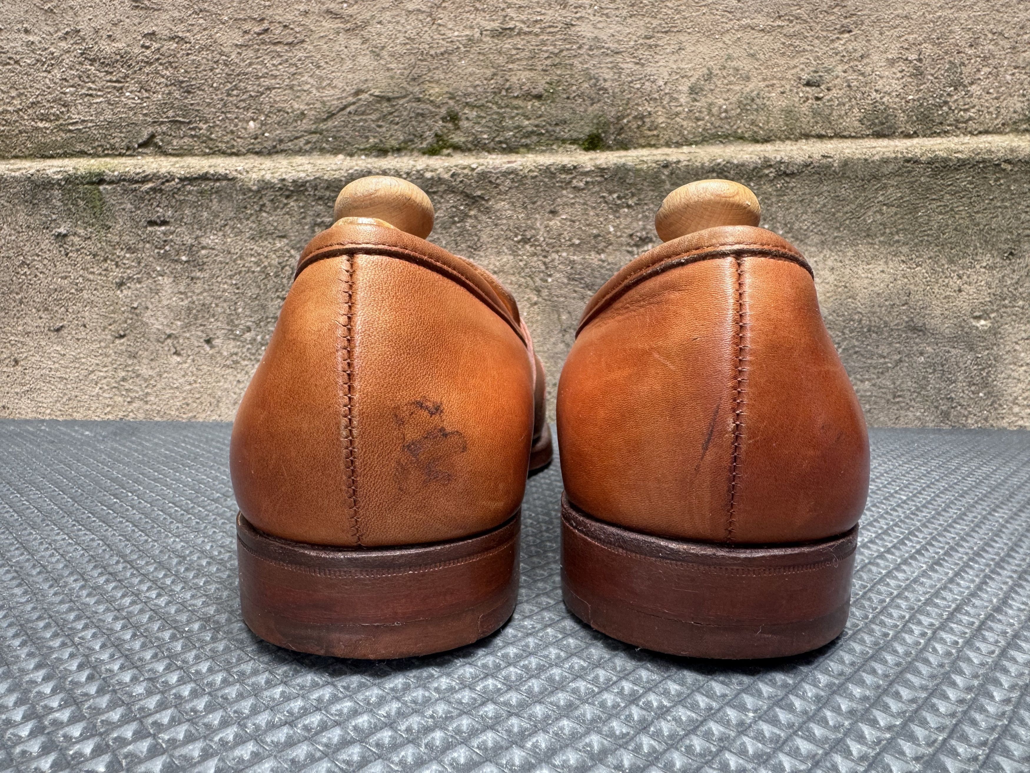 Polo Ralph Lauren Polo Ralph Lauren x Crockett & Jones Leather Penny Loafers Size US 8 / EU 41 - 6 Thumbnail