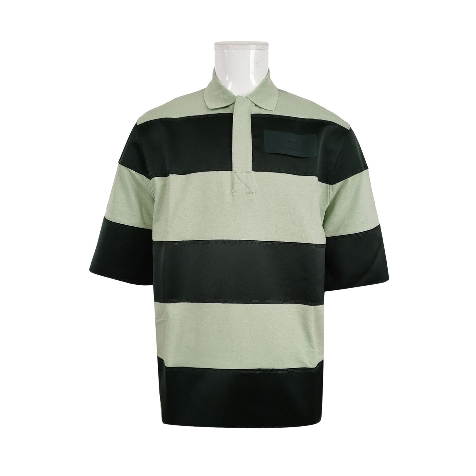 AMI AMI Striped Cotton Polo Shirt Size S Size US S / EU 44-46 / 1 - 1 Thumbnail