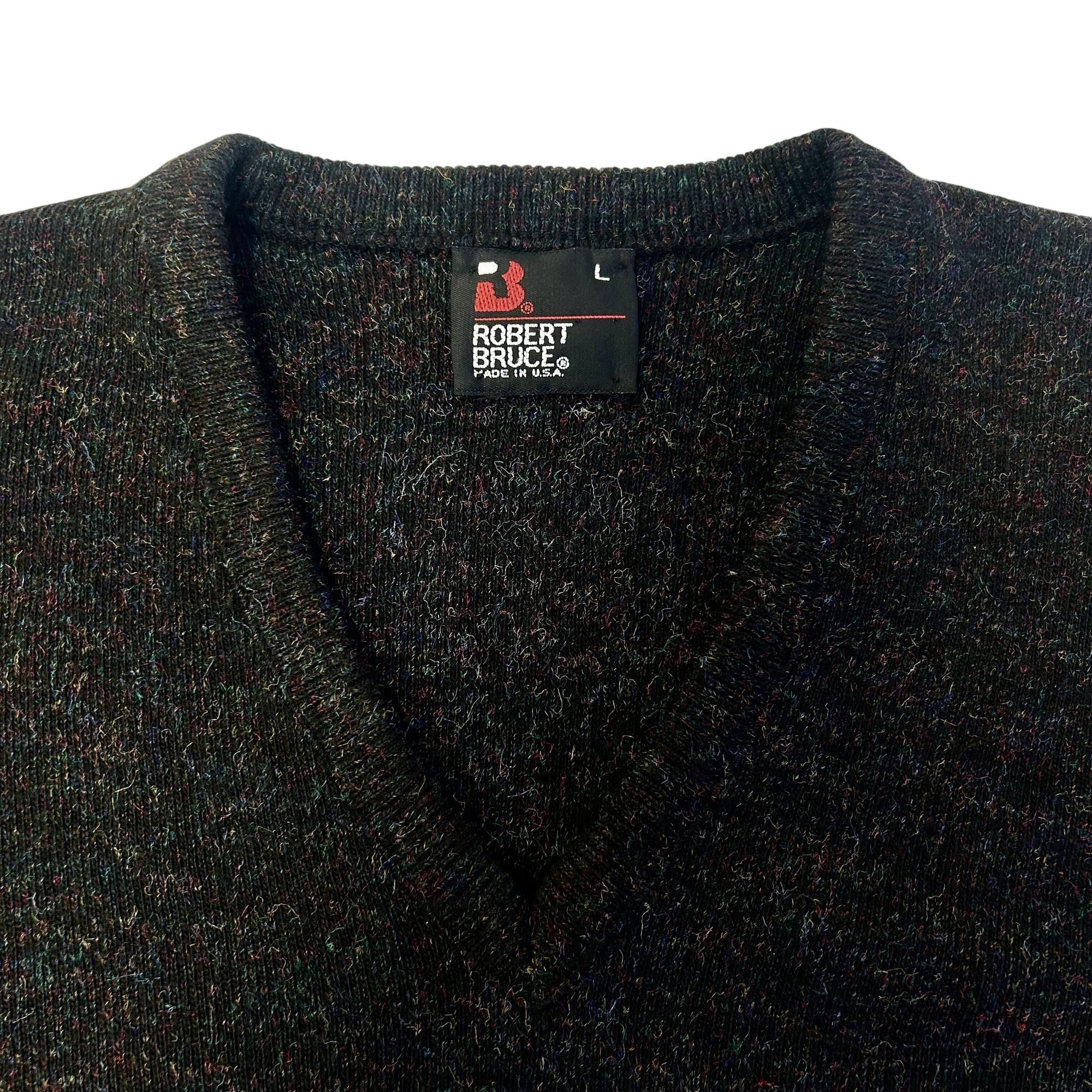 Other Vtg Robert Bruce Multi Color ATOMIC FLECK Rockabilly Sweater Size US L / EU 52-54 / 3 - 2 Thumbnail