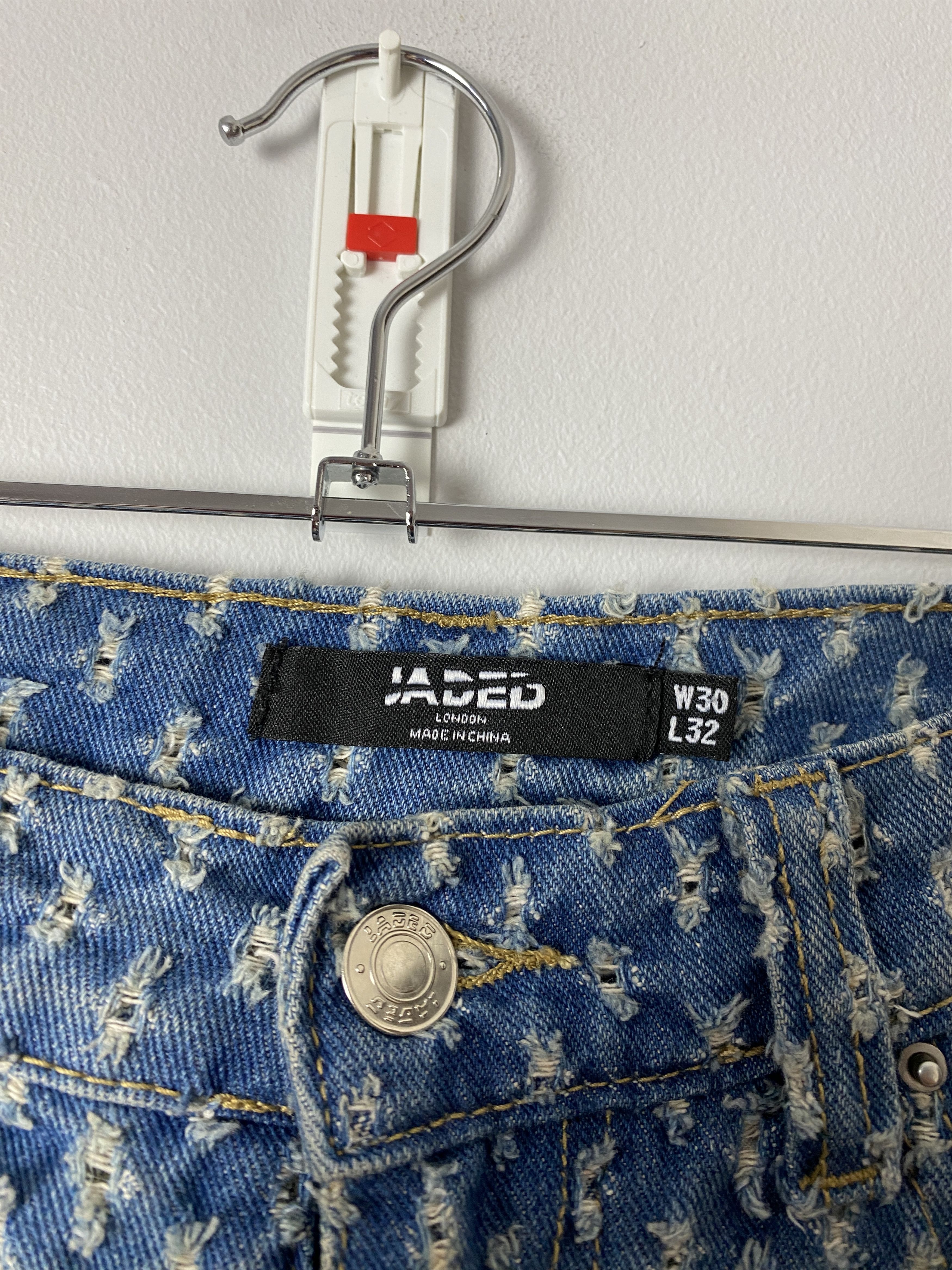 Jaded London Jaded London distressed skate fit pants opium Size US 30 / EU 46 - 3 Thumbnail