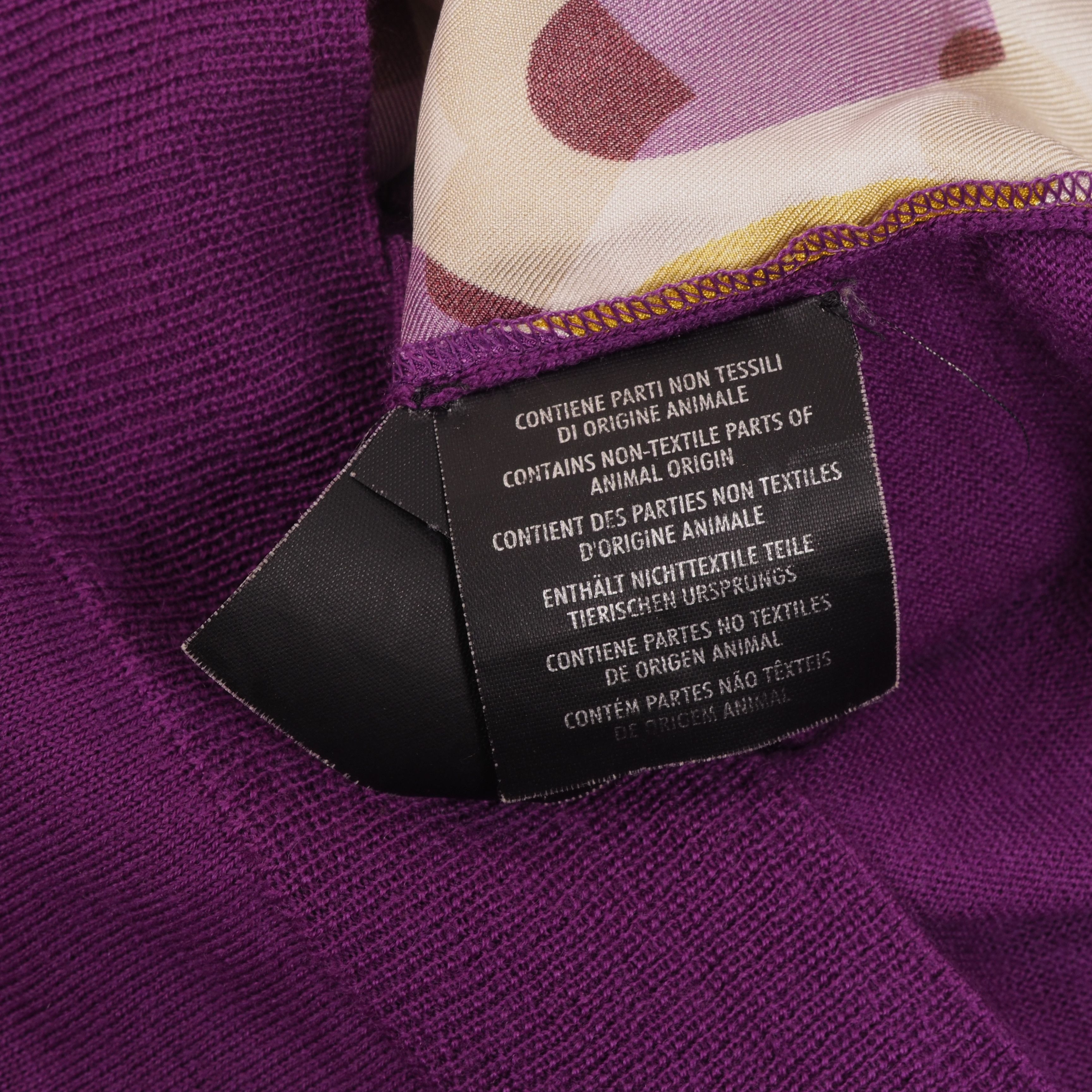 Salvatore Ferragamo Salvatore Ferragamo Vintage Cardigan Heart Print Purple Size S / US 4 / IT 40 - 9 Thumbnail