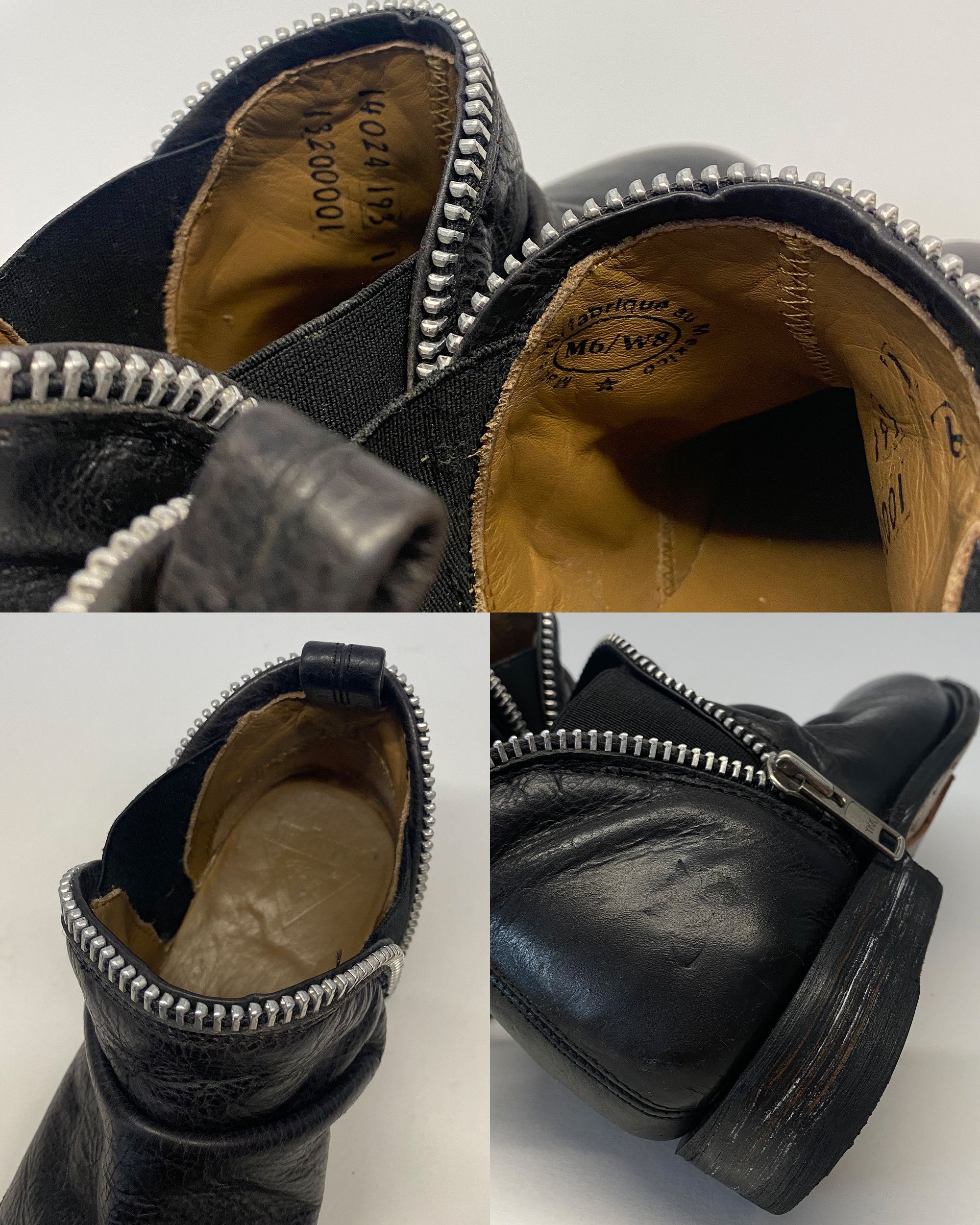 John Fluevog 1990s Zip Leather Shoes Size US 8 / IT 38 - 6 Thumbnail