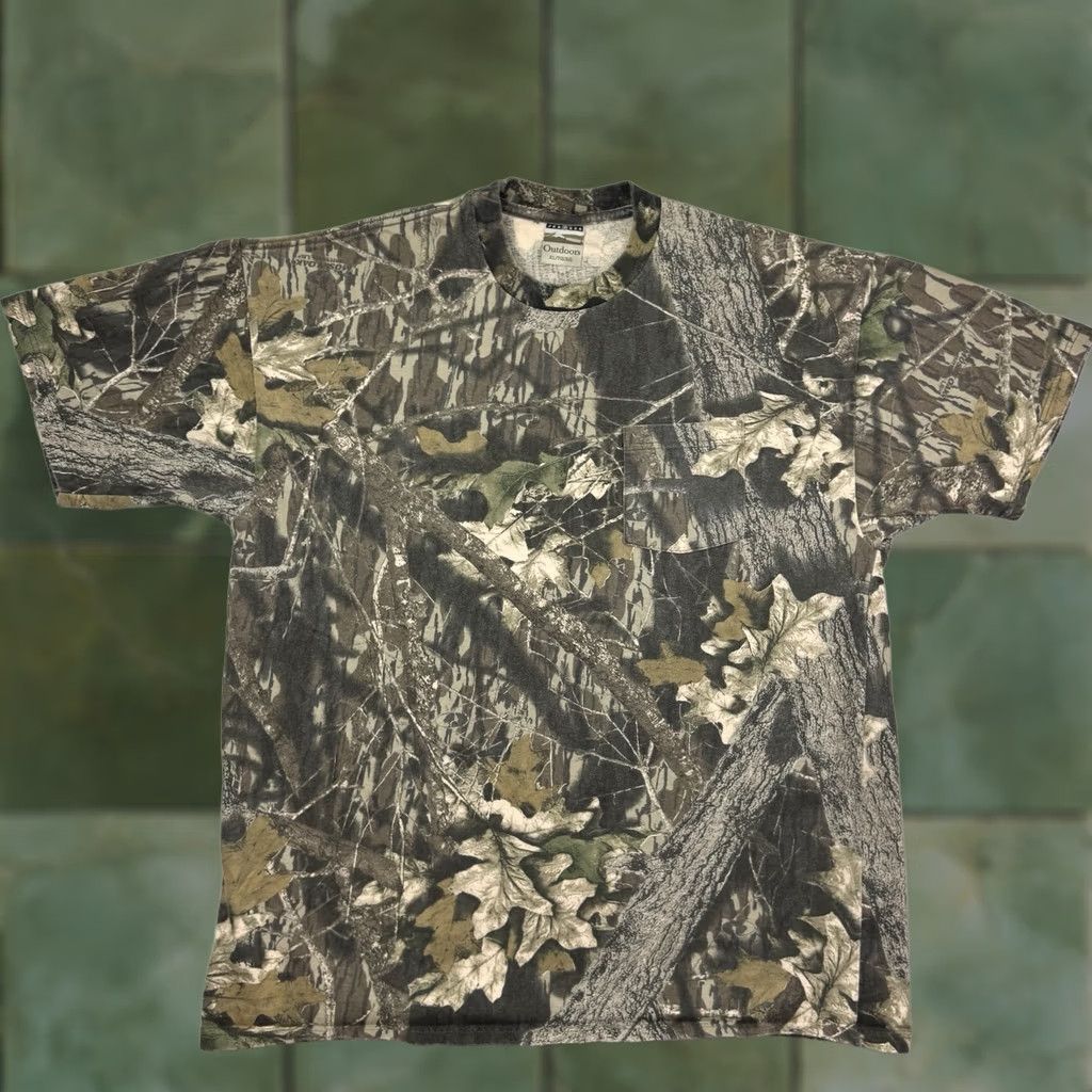 Jerzees VINTAGE Jerzees Realtree Camo Pocket T Shirt Adult XL Outdoors USA Shirt Mens XS? Size US XL / EU 56 / 4 - 1 Thumbnail