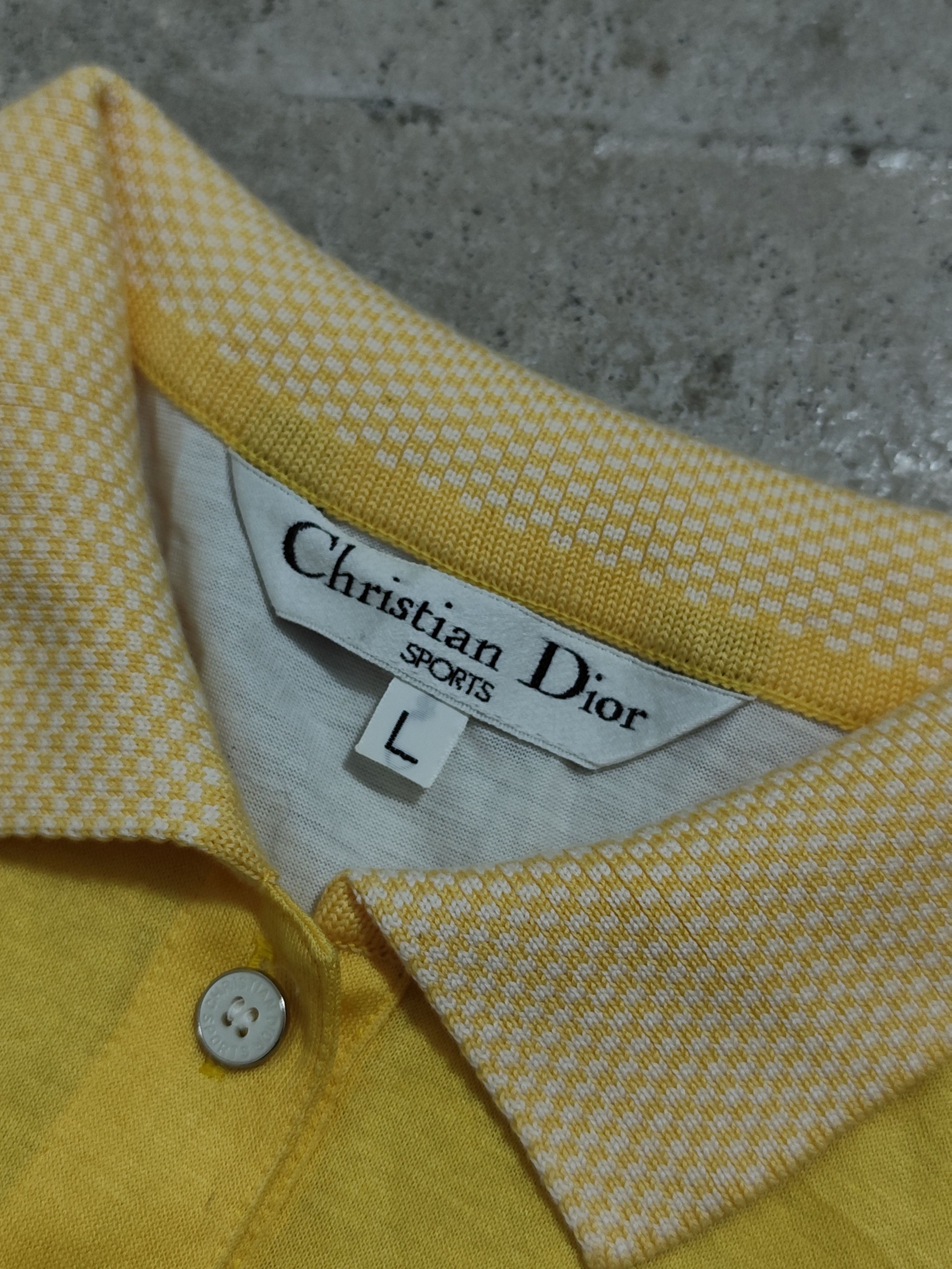 Christian Dior Monsieur VINTAGE CHRISTIAN DIOR SPORTS POLO BIG LOGO EMBROID Size L / US 10 / IT 46 - 7 Thumbnail