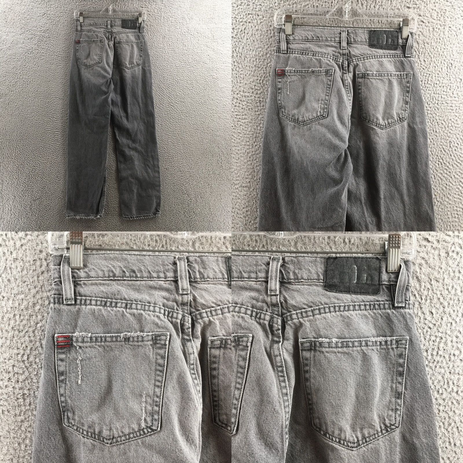 Bdg BDG Cowboy Jeans Womens 26 Gray High Rise Straight Denim Distressed Raw Hem Jeans Size 26" / US 2 / IT 38 - 9 Thumbnail