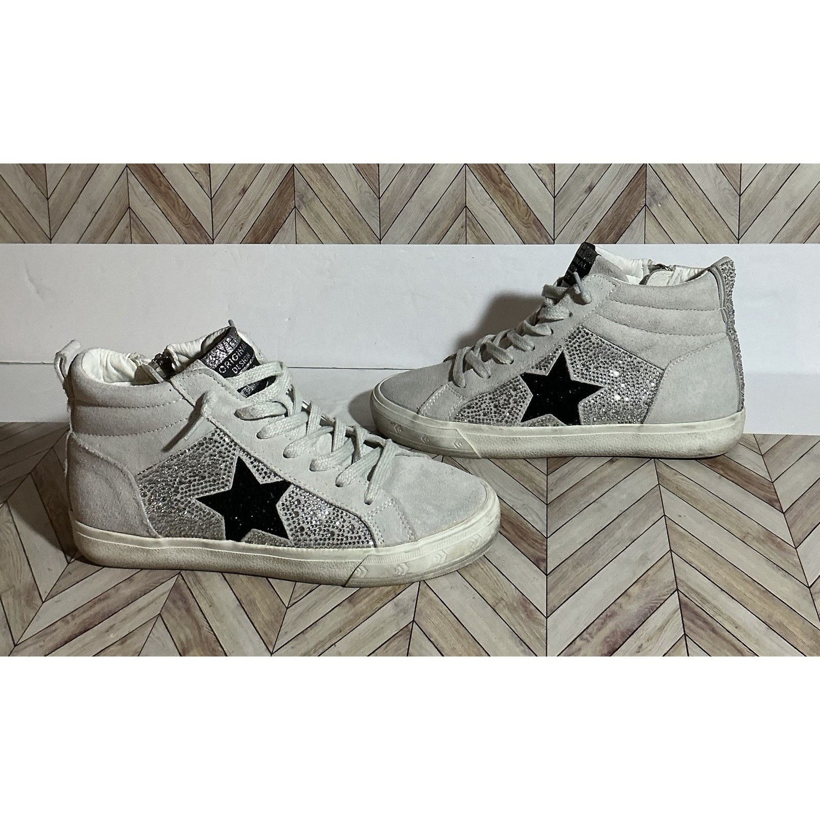Vintage Havana High Top Dyno High Multi Sparkle Sneaker Sz 7